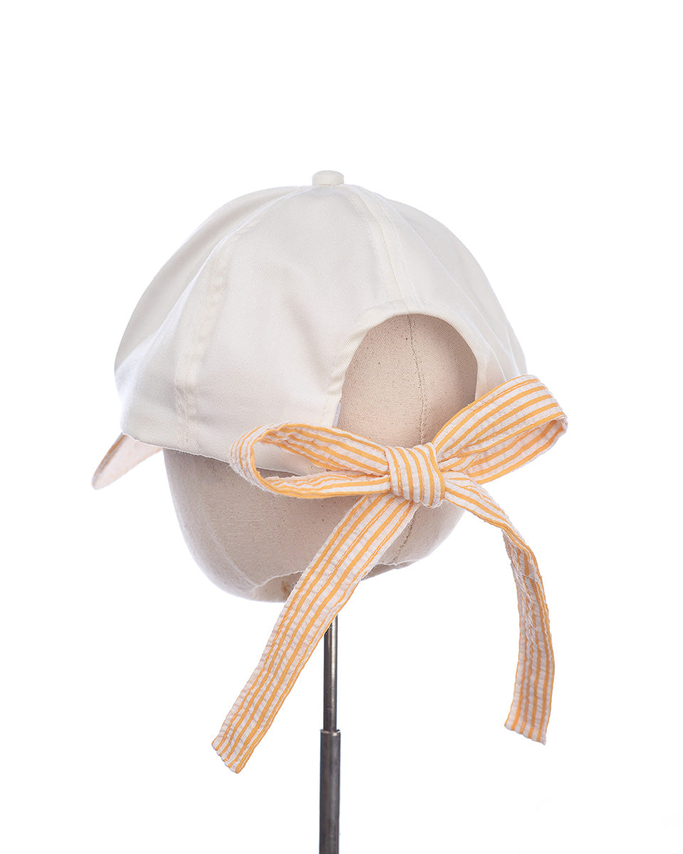 Bon Voyage Bow Cap in Yellow