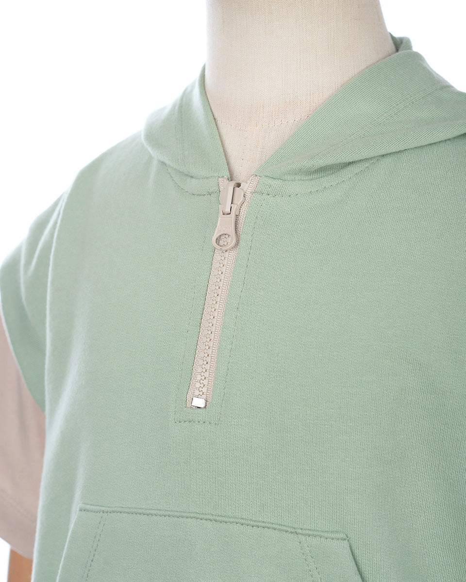 Toffee Twist Hoodie Tee in Green