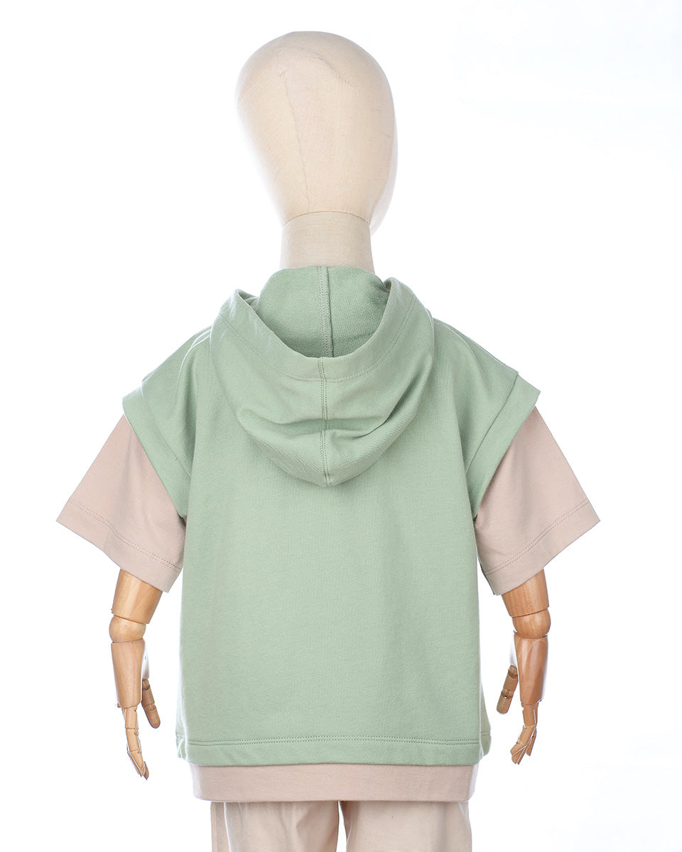 Toffee Twist Hoodie Tee in Green