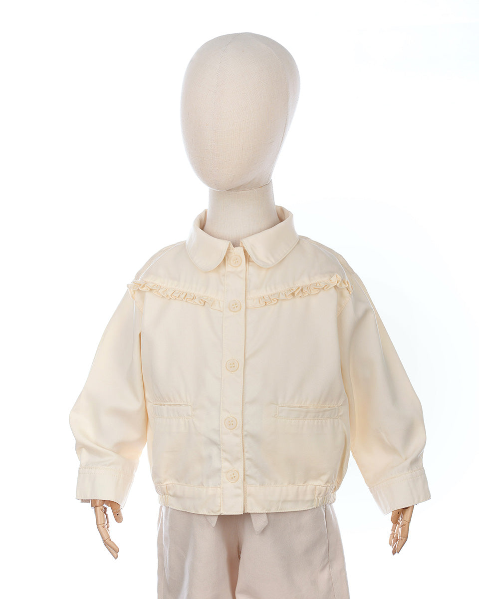 Sweetie Sparkle Jacket in Vanilla