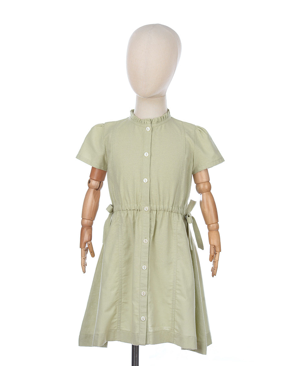 Marshmellow May Dress in Matcha