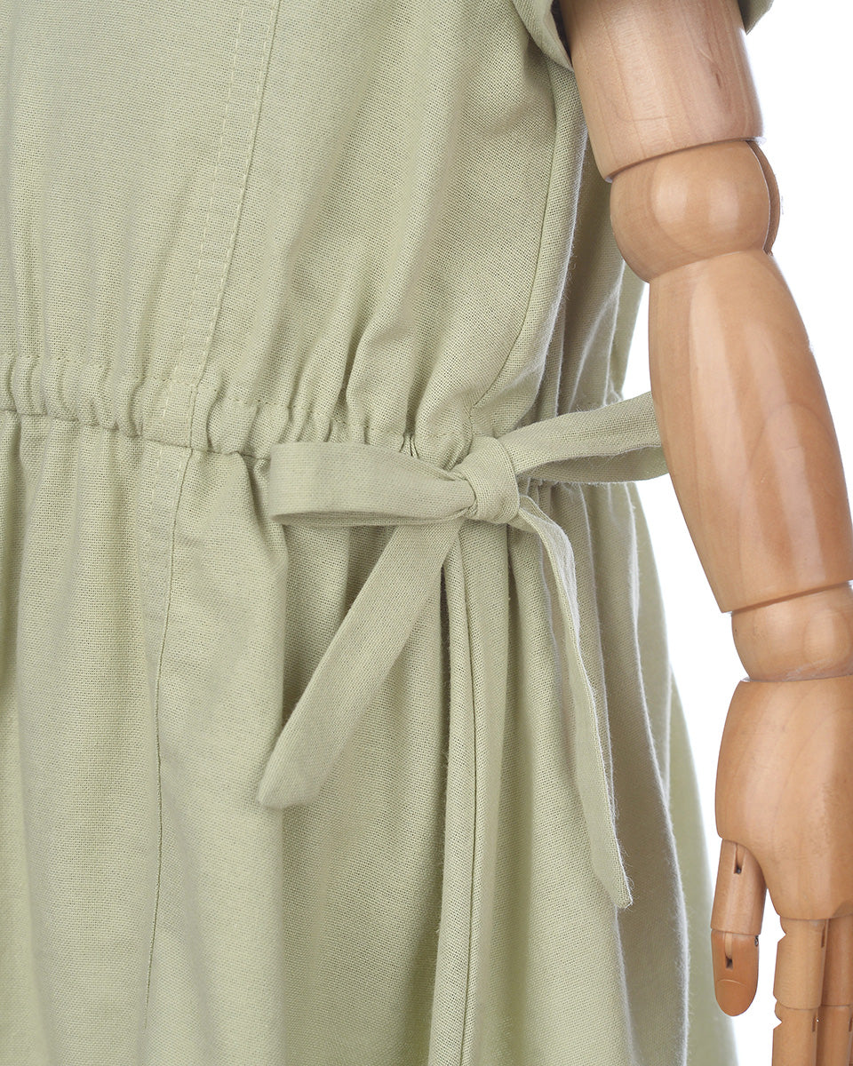 Marshmellow May Dress in Matcha