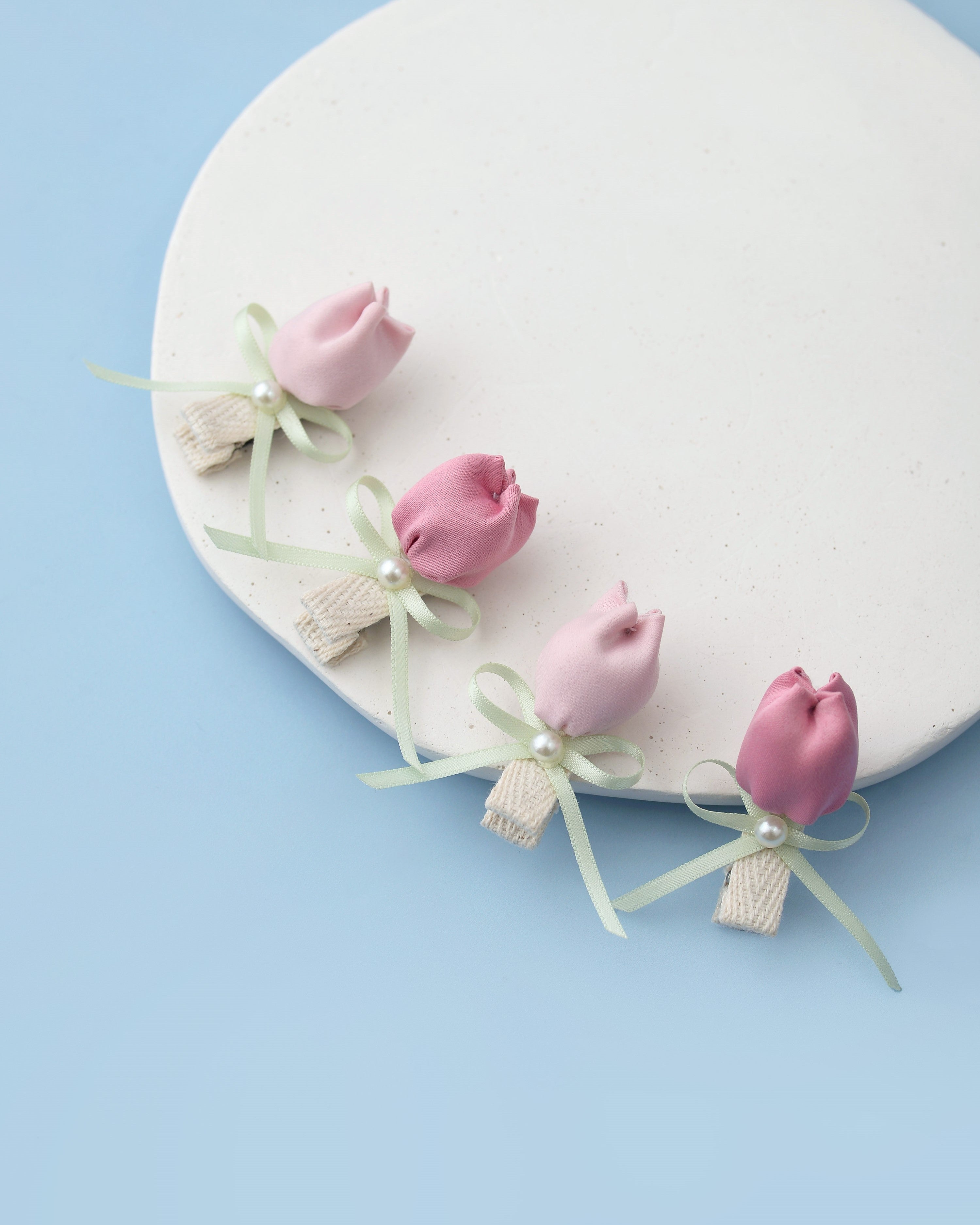 Candy Apple Mini Hairpin in Pink