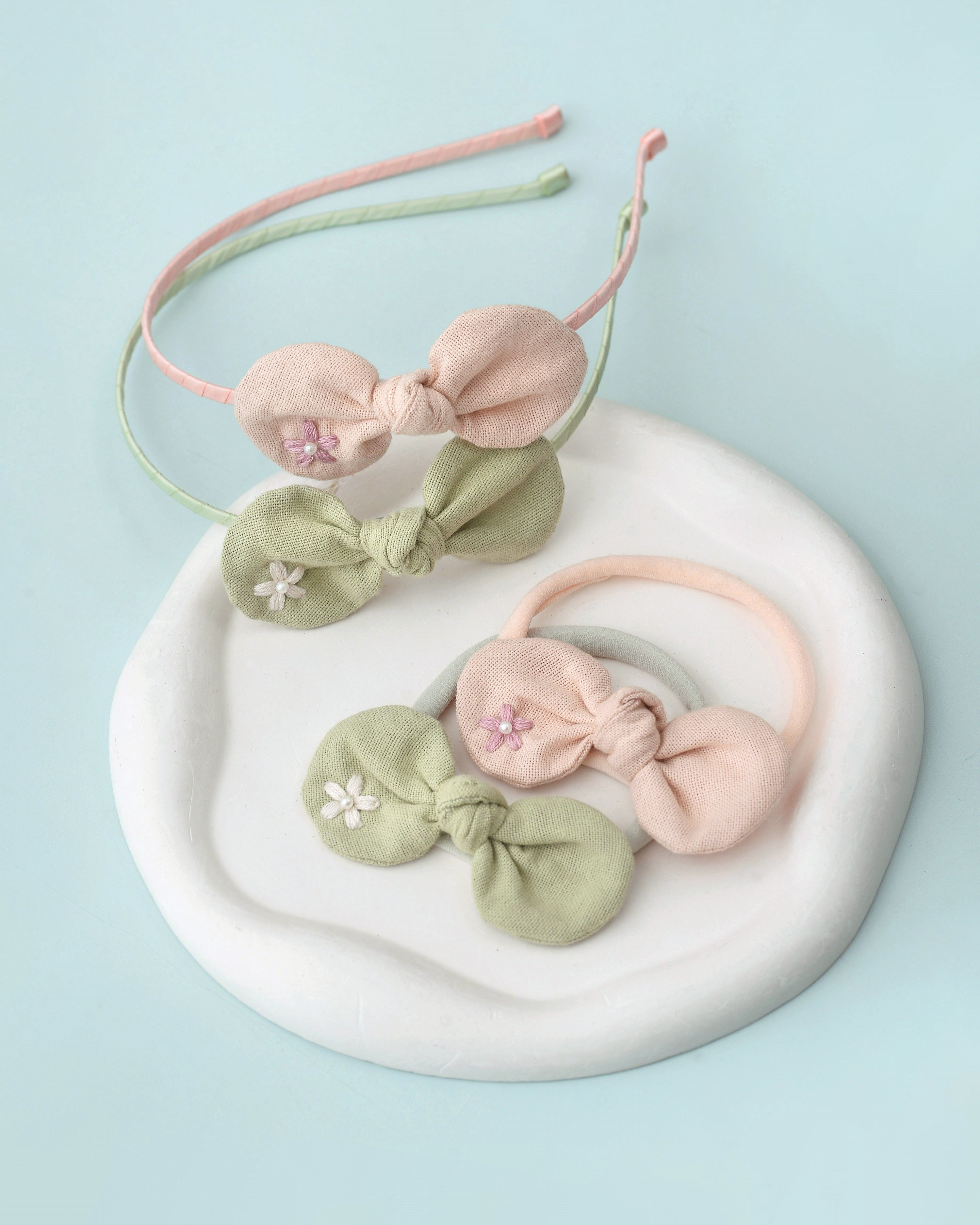 Mallow Mia Knot Headband in Pink Rose