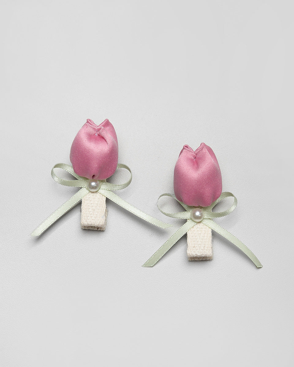 Candy Apple Mini Hairpin in Pink