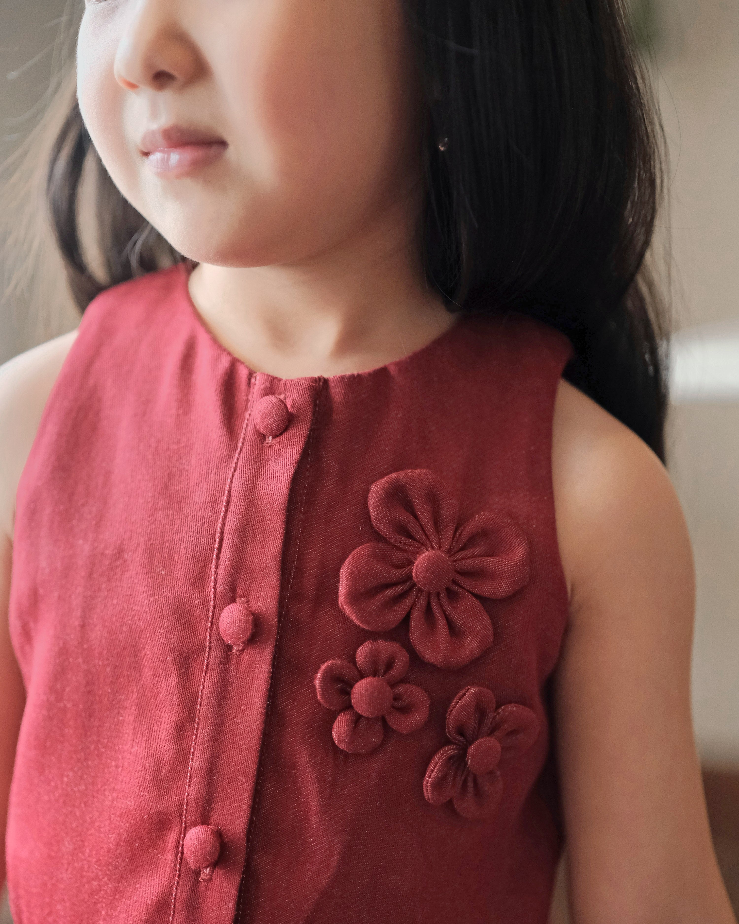 Angelica Flare Dress in Maroon