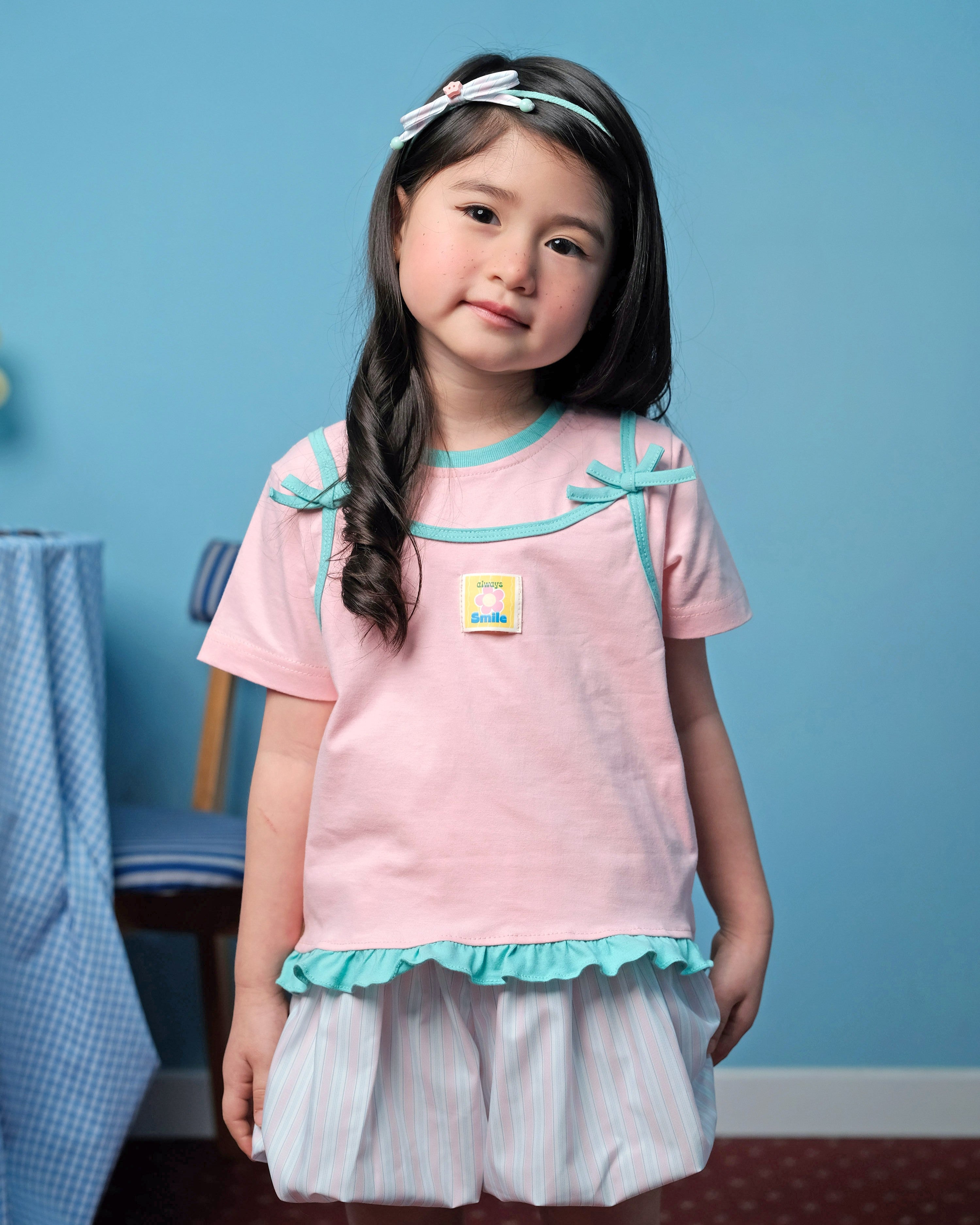 Yara Layer T-Shirt in Pink