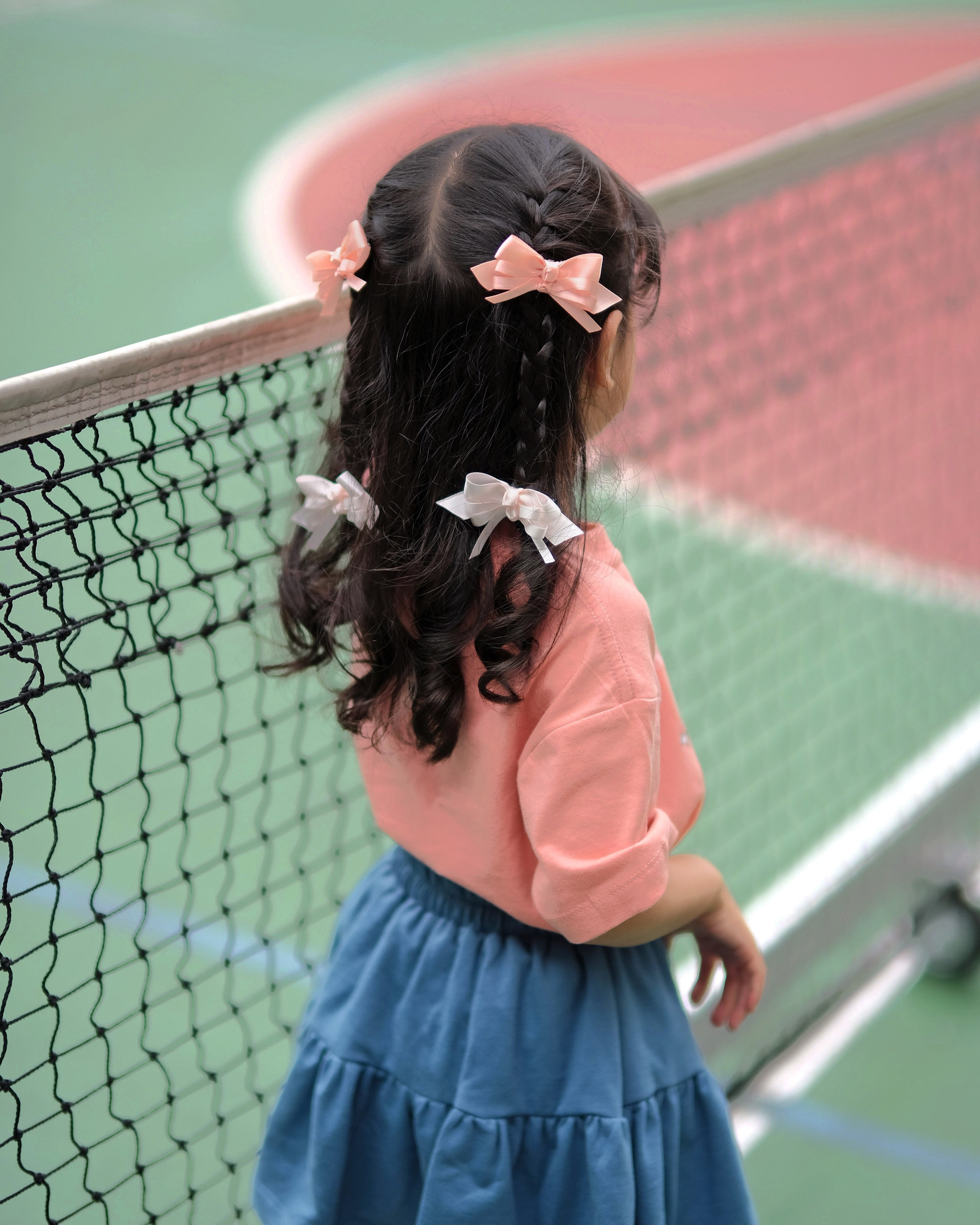 Sprinkle Sienna Bow Hairpin in Peach