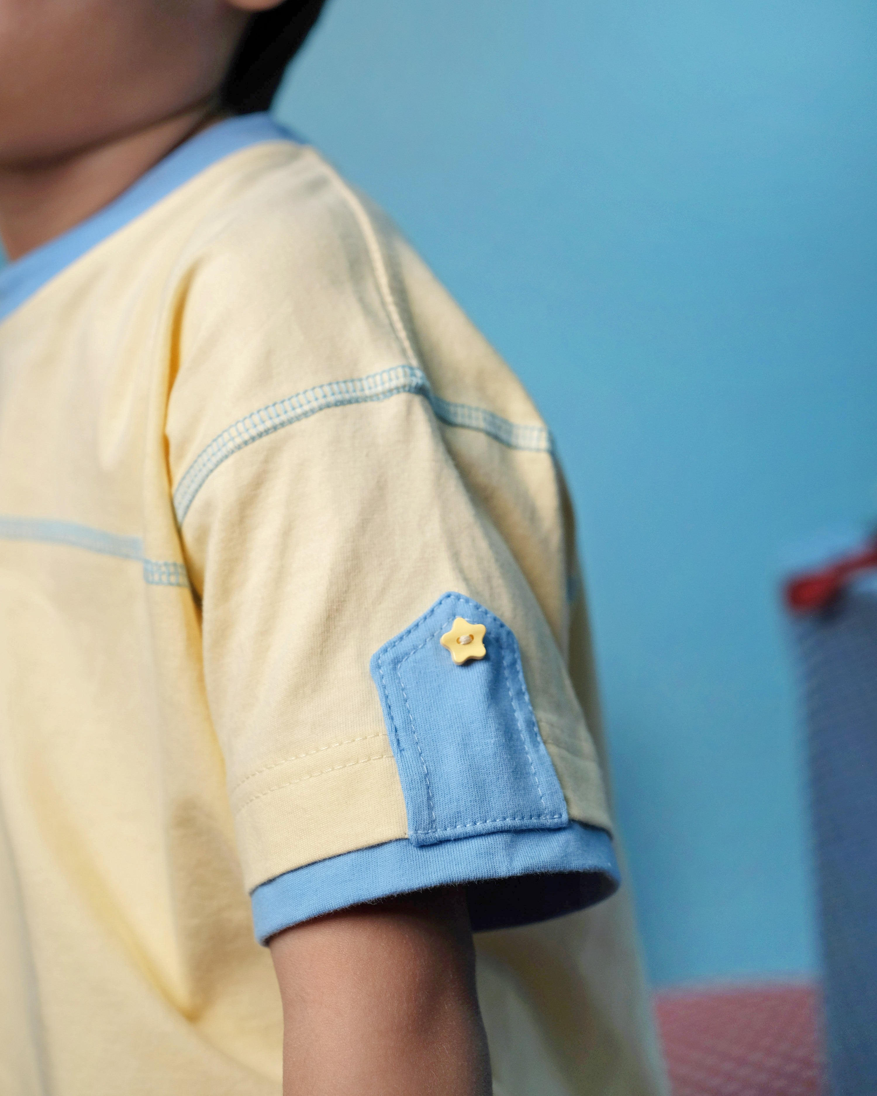 Ziko Contrast T-Shirt in Yellow