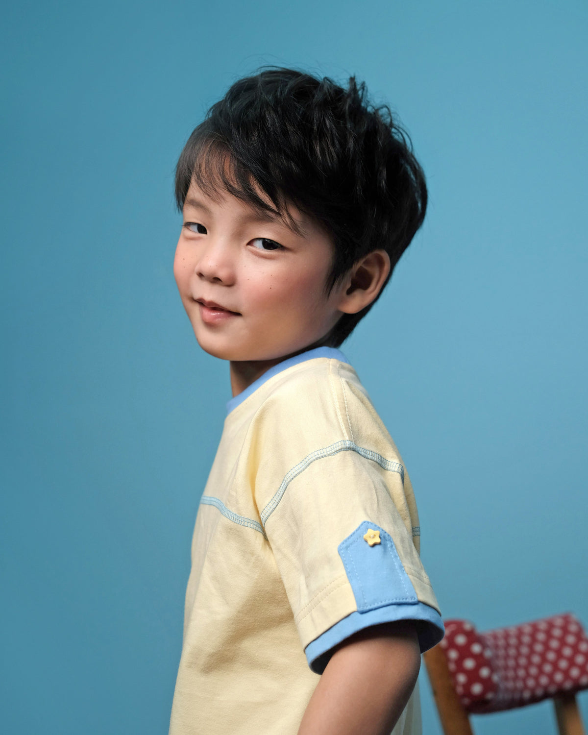 Ziko Contrast T-Shirt in Yellow