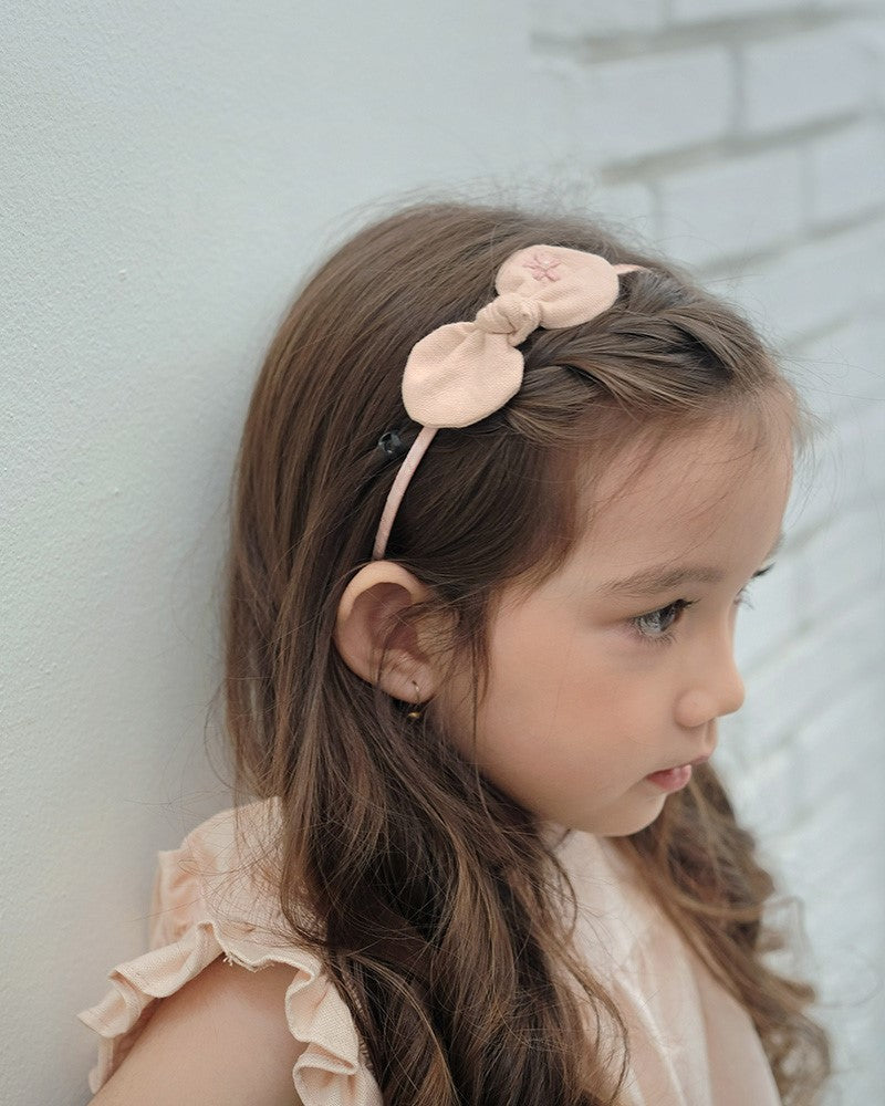 Mallow Mia Knot Headband in Pink Rose