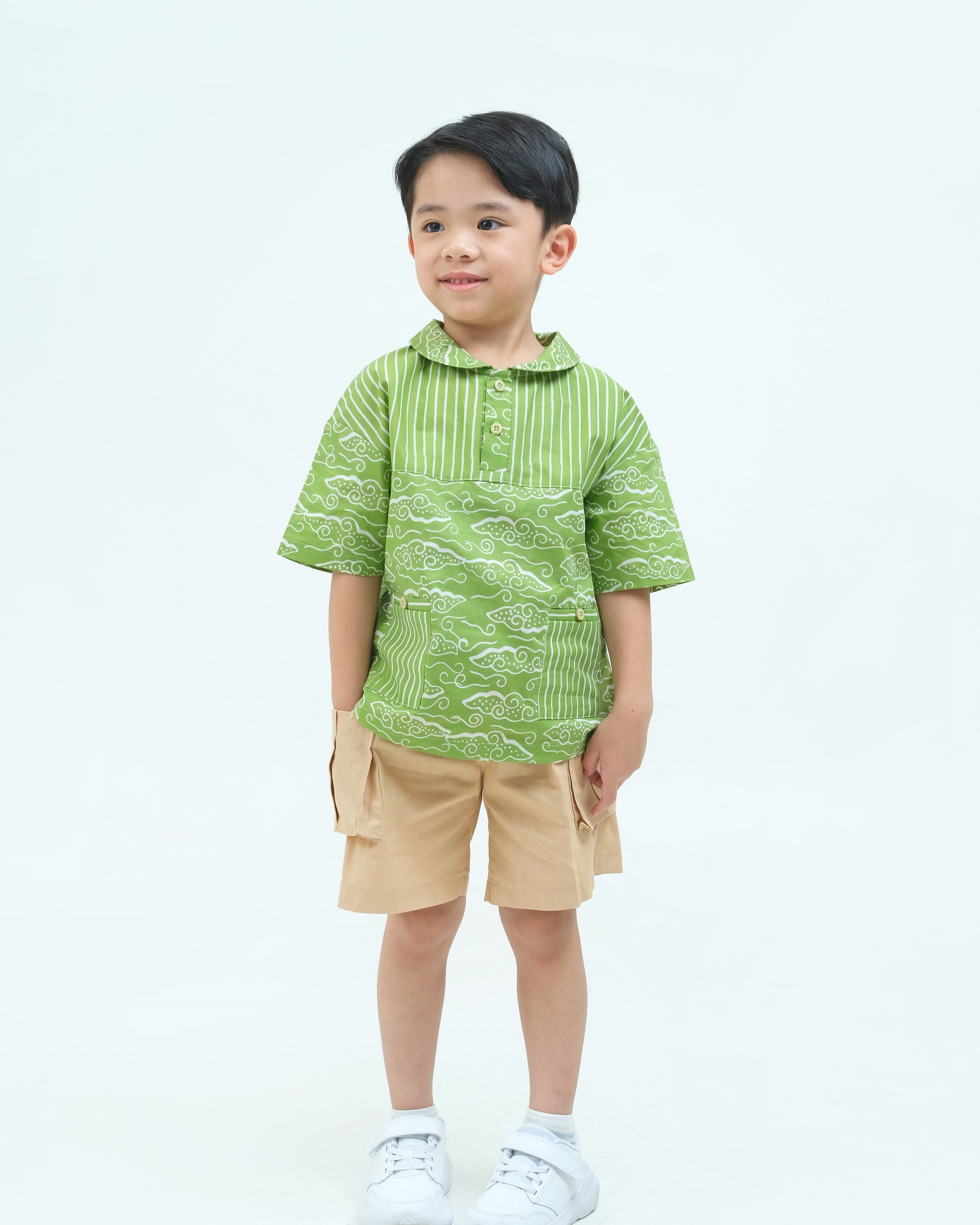 Megamendung Batik Polo Shirt
