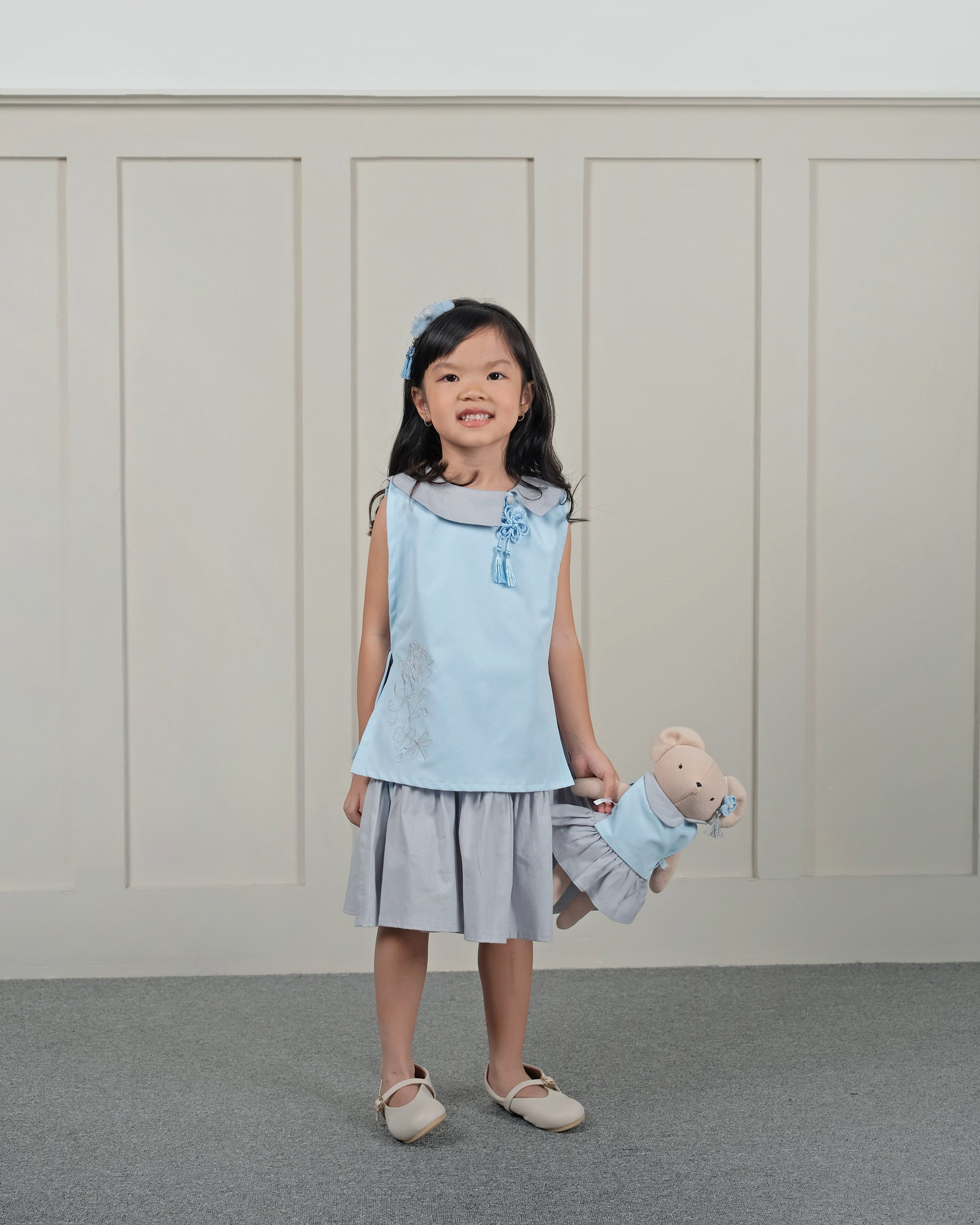 Wei Oriental Dress in Sky Blue