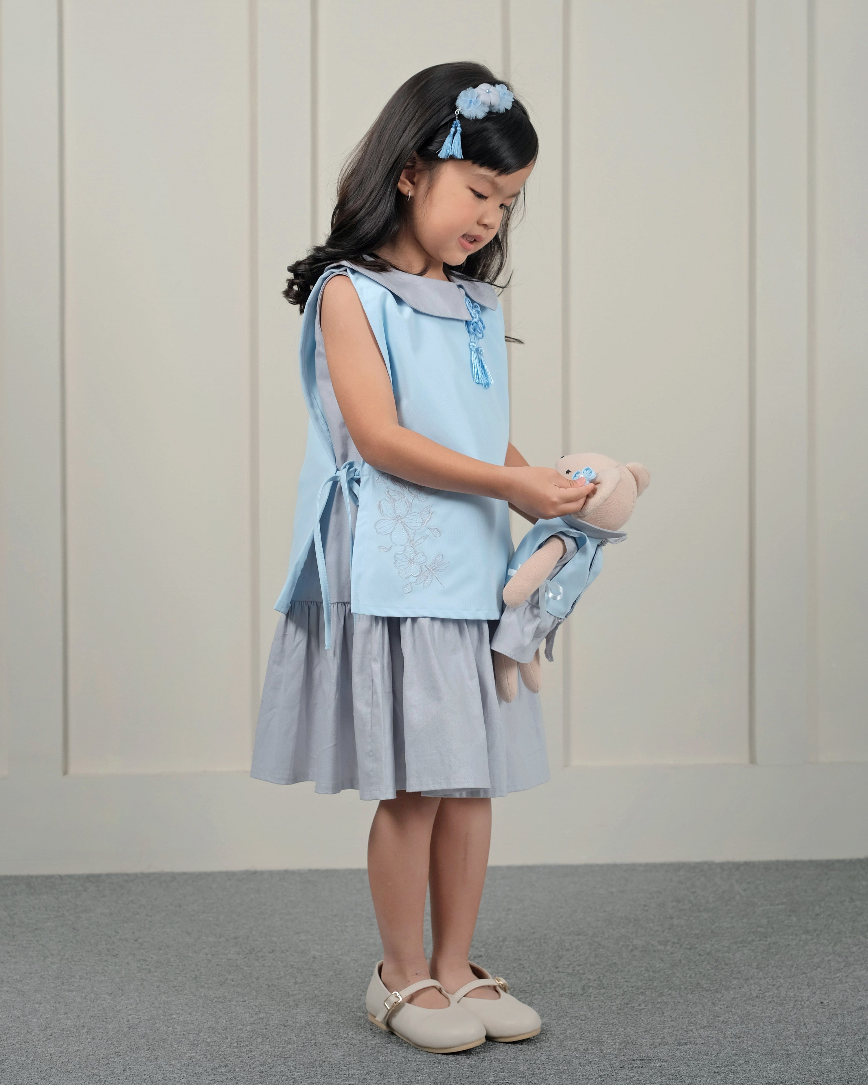 Wei Oriental Dress in Sky Blue