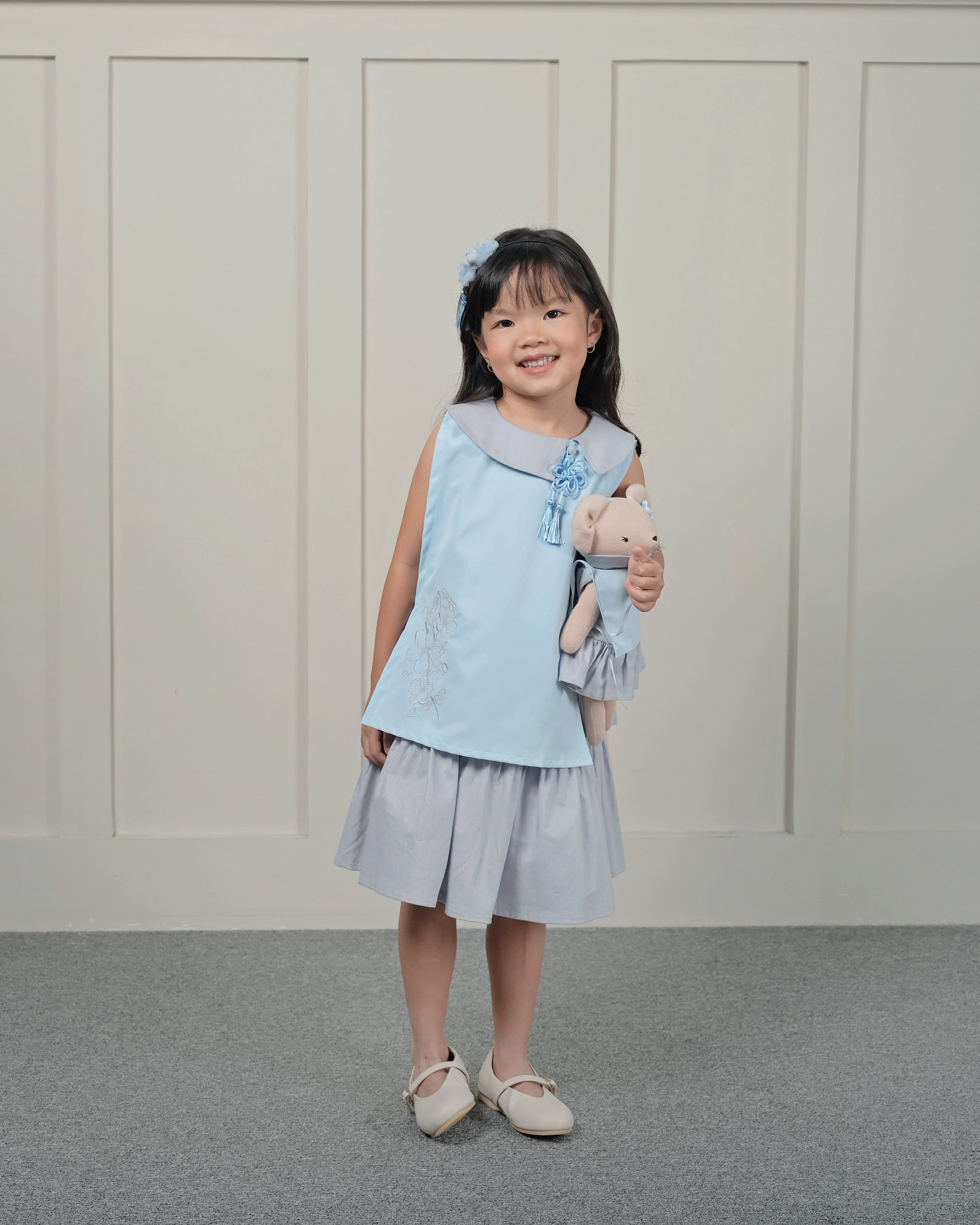 Wei Oriental Dress in Sky Blue