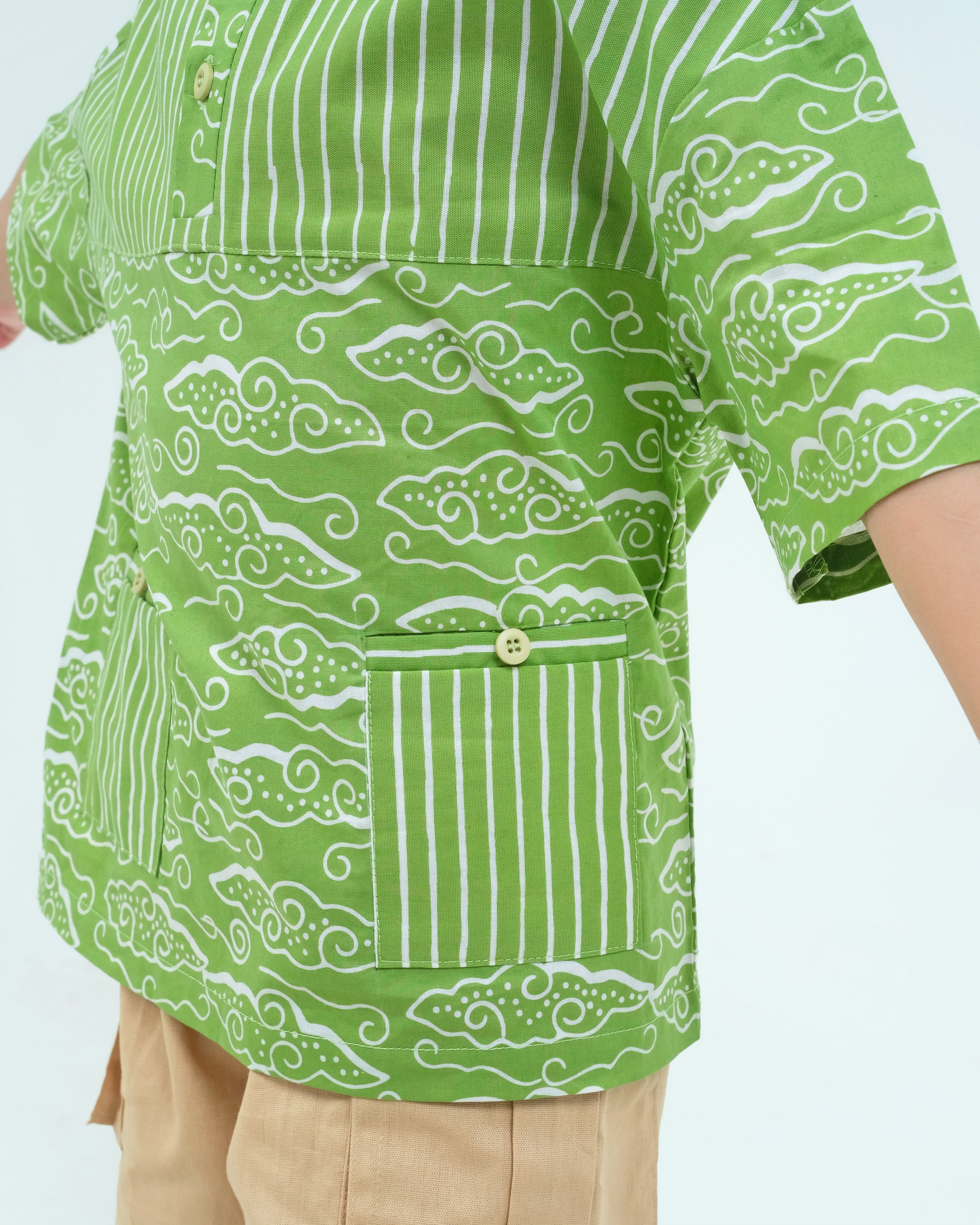 Megamendung Batik Polo Shirt