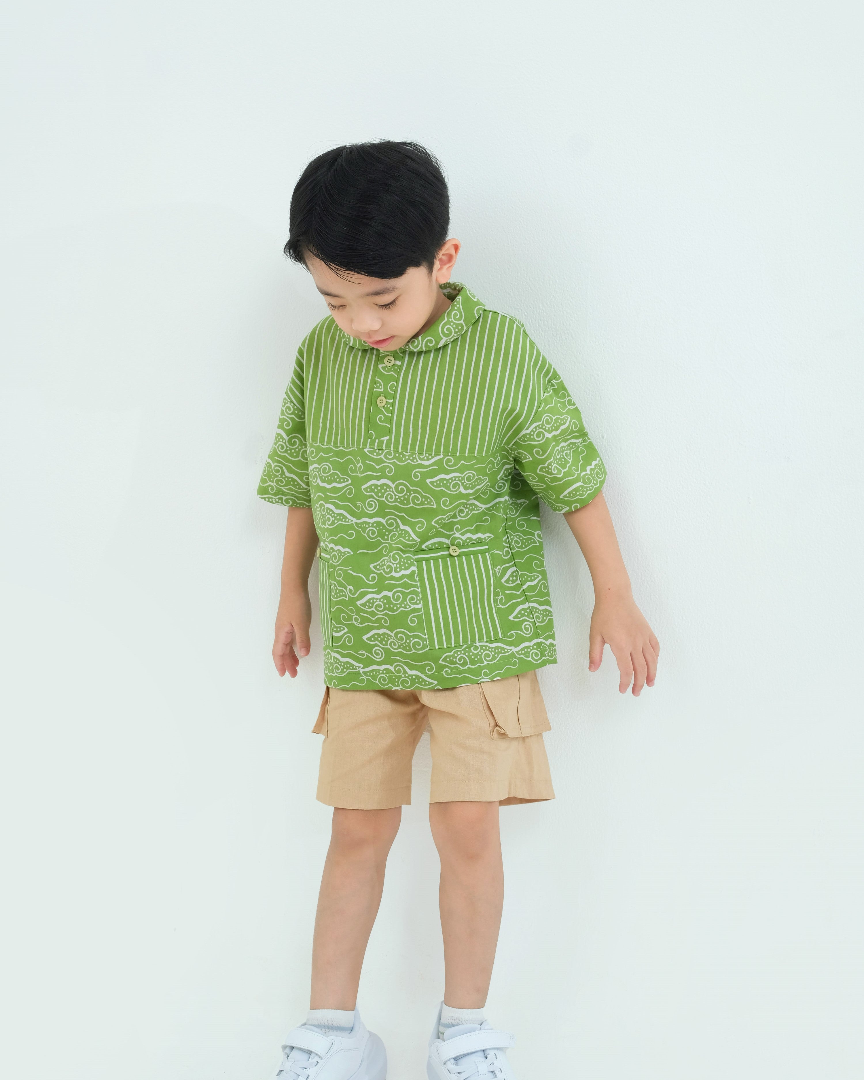 Megamendung Batik Polo Shirt