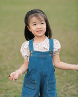 Chirpy Puffy Blouse in Gingham Choco