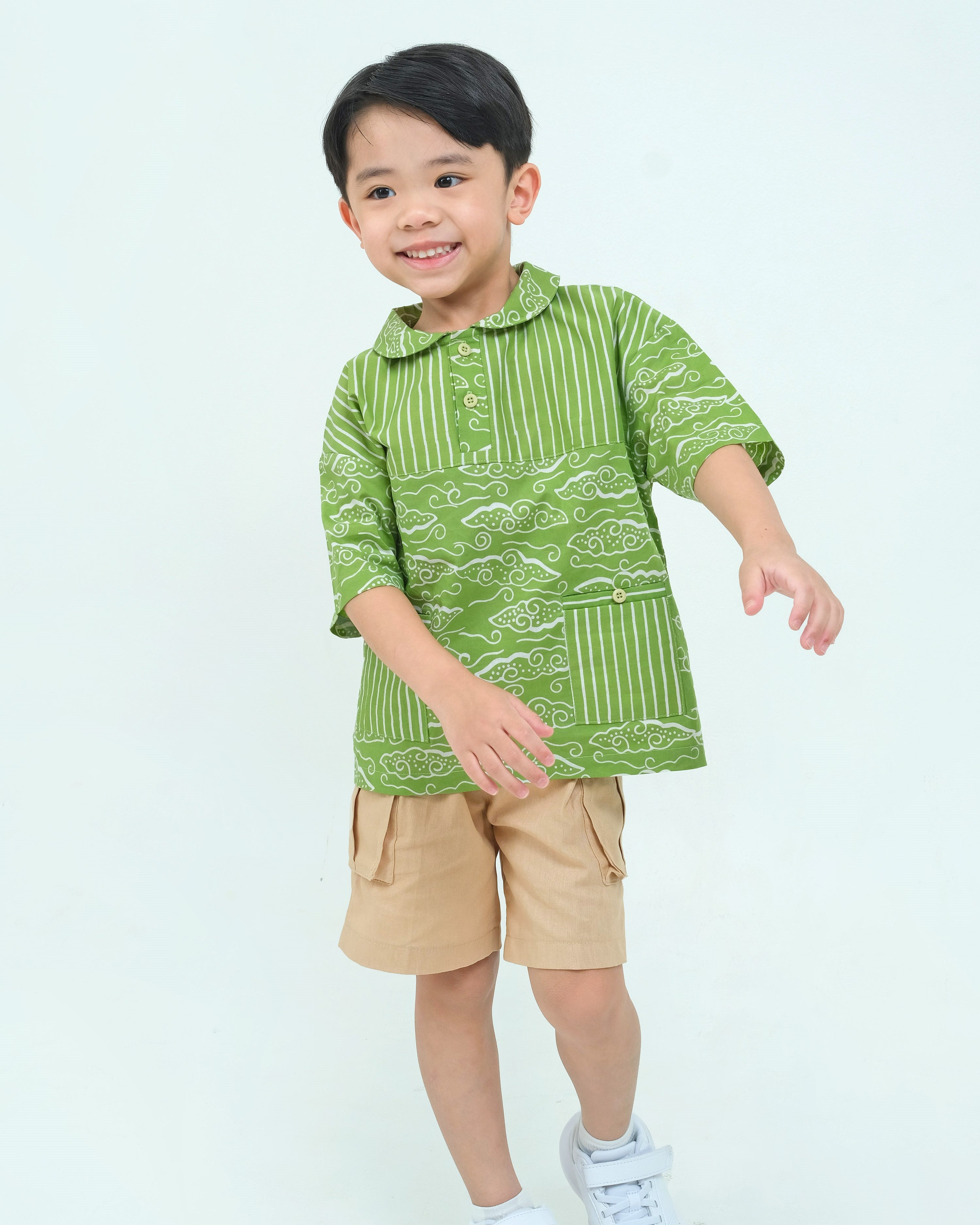 Megamendung Batik Polo Shirt