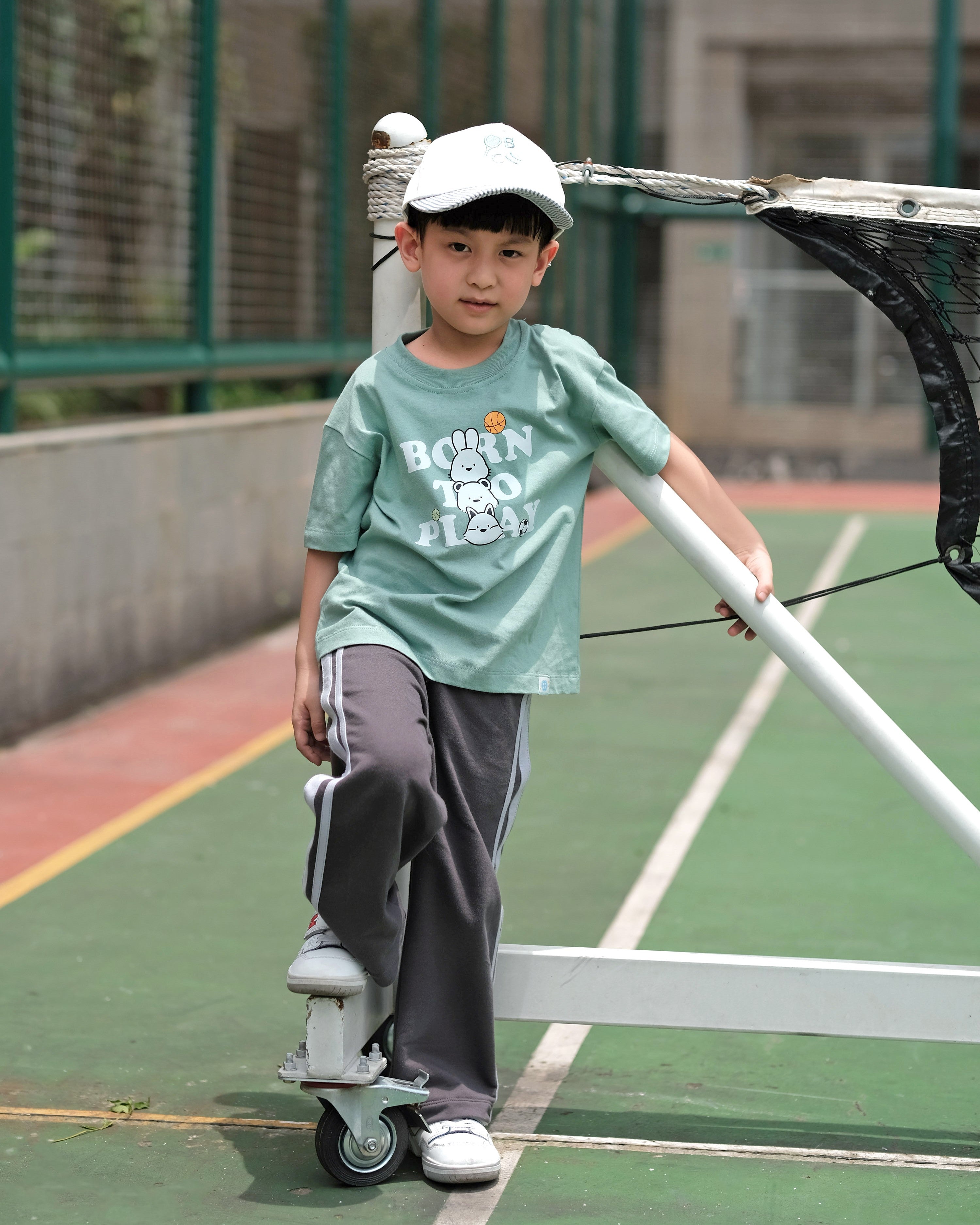 Born To Play T-Shirt in Deep Teal