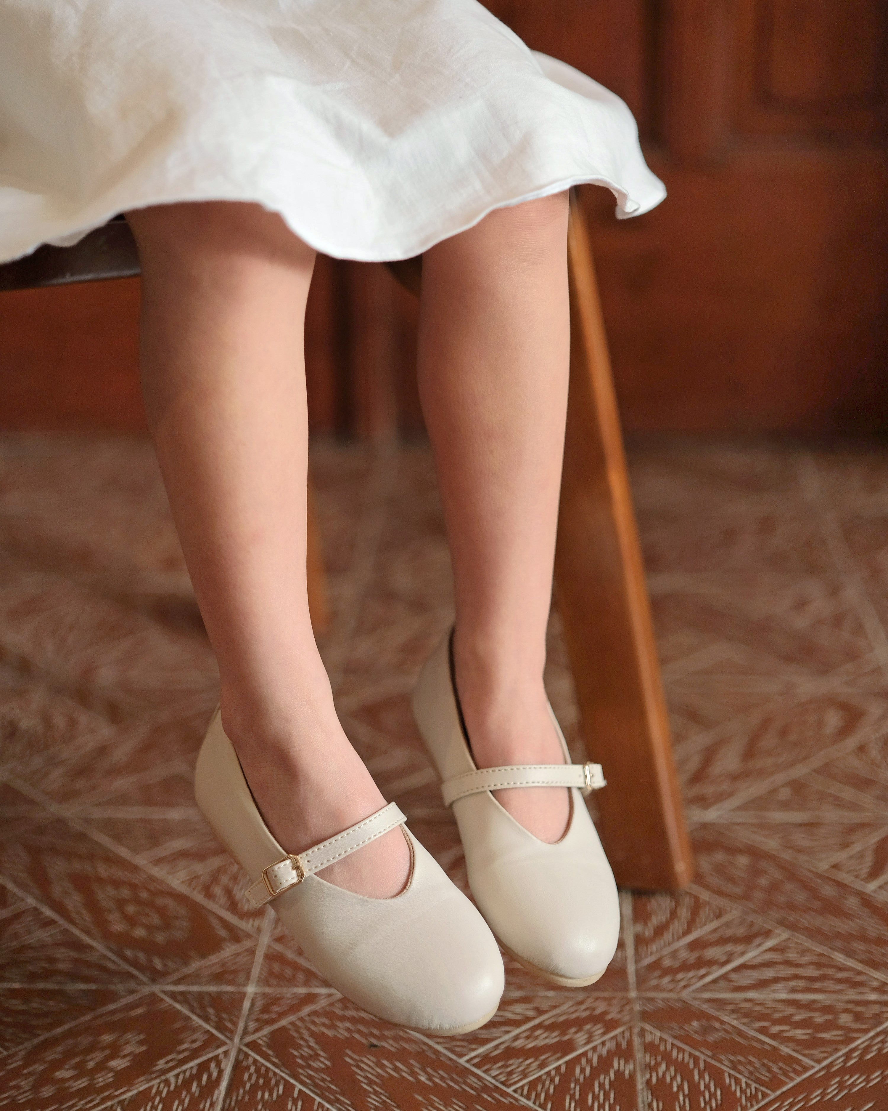 Hope Ballerina Shoes in Cream