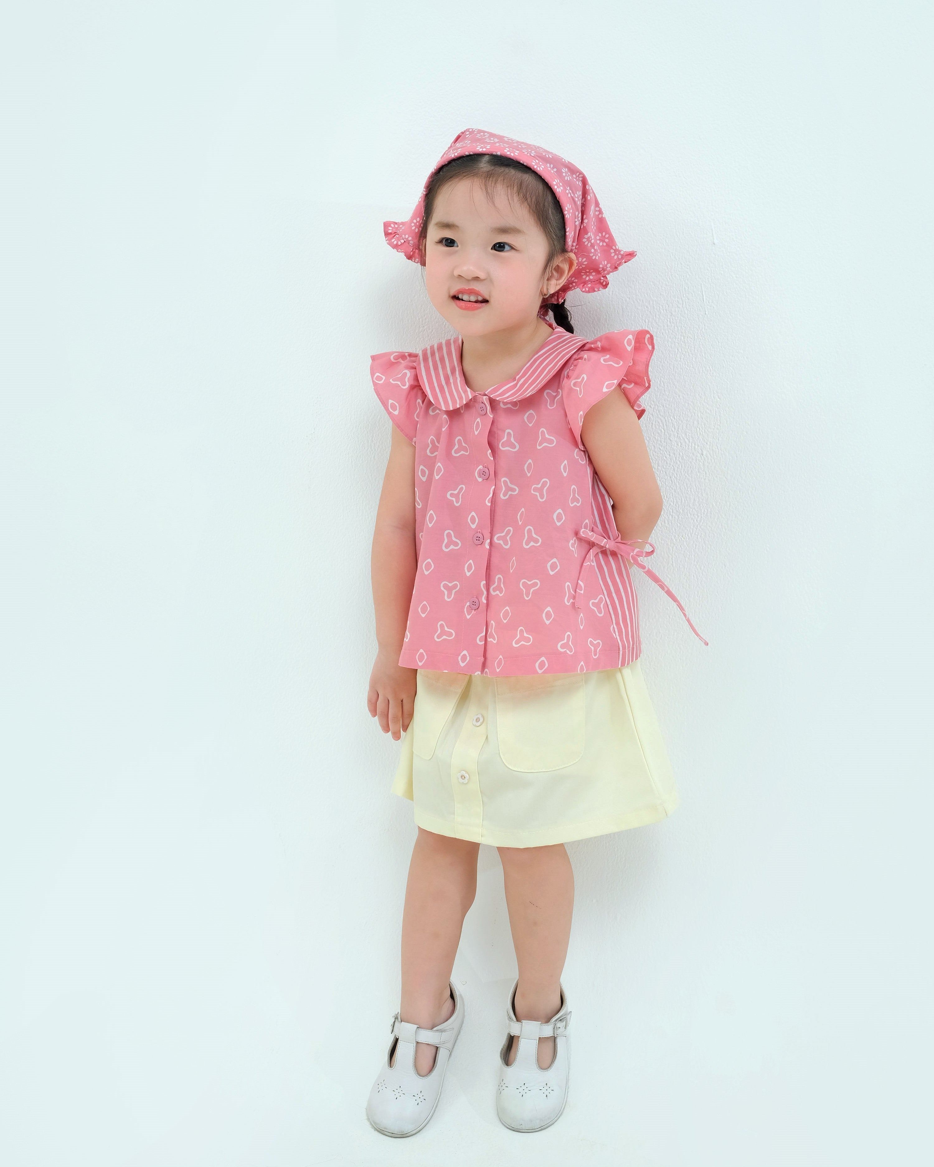 Jumputan Batik Ruffle Blouse