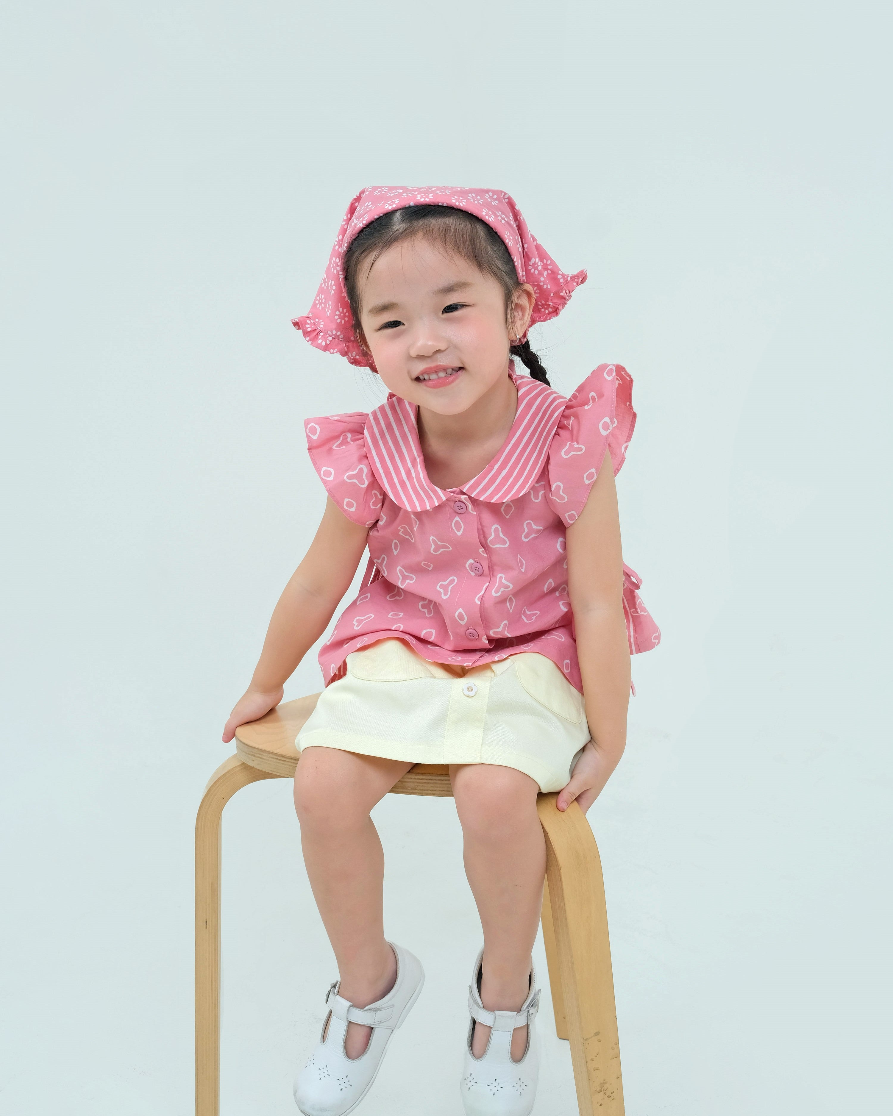 Jumputan Batik Ruffle Blouse