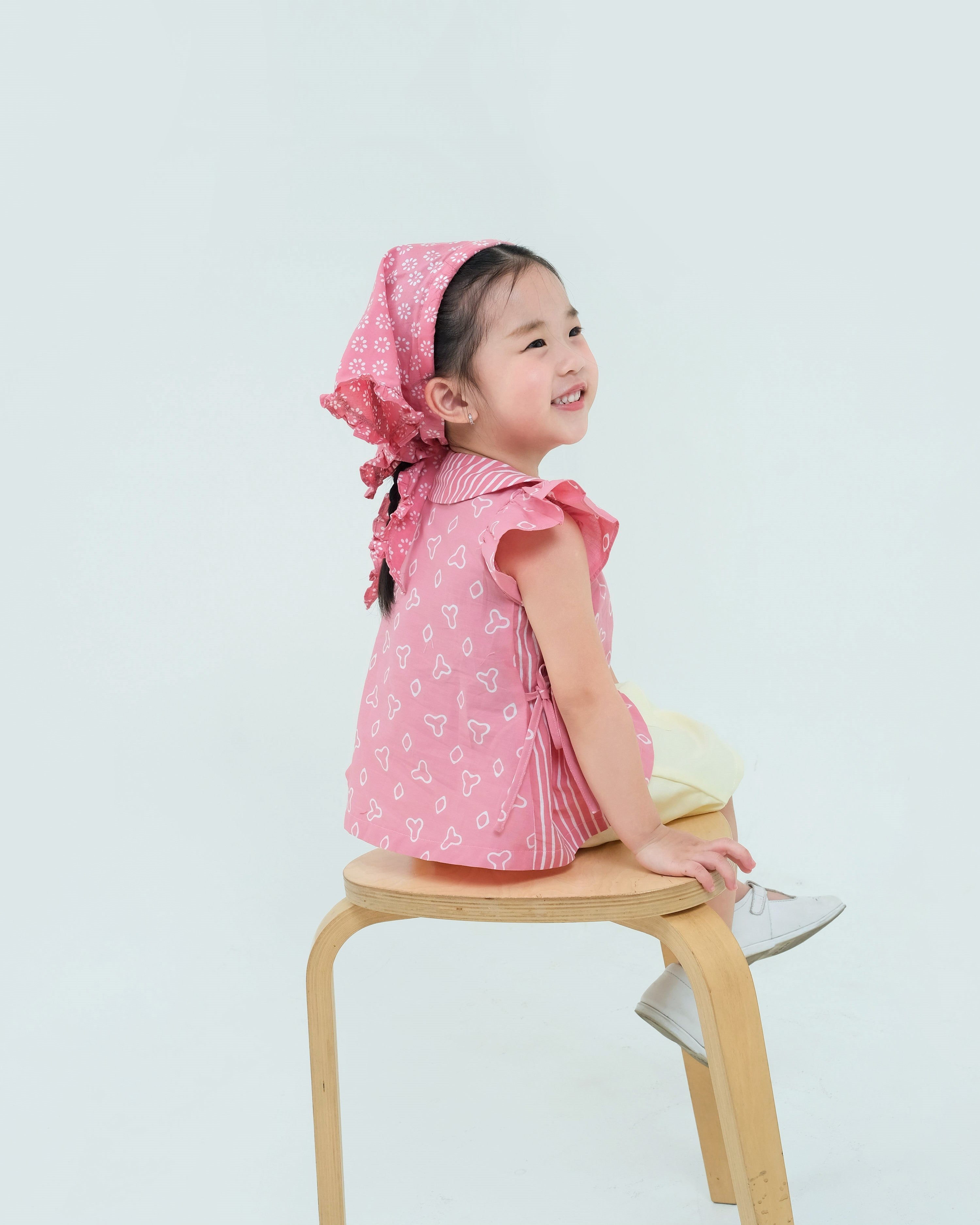 Jumputan Batik Ruffle Blouse