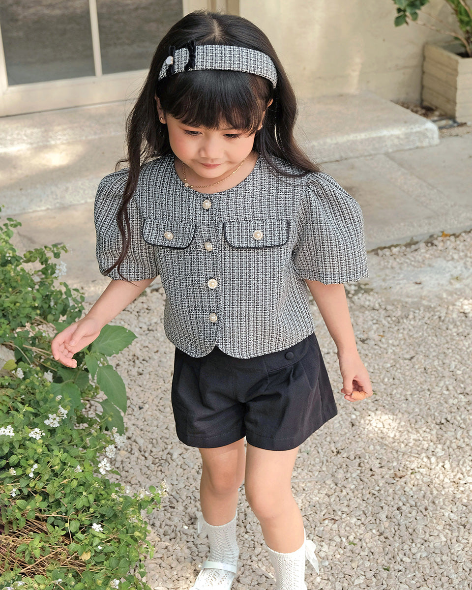 Hope Tweed Blouse in Black