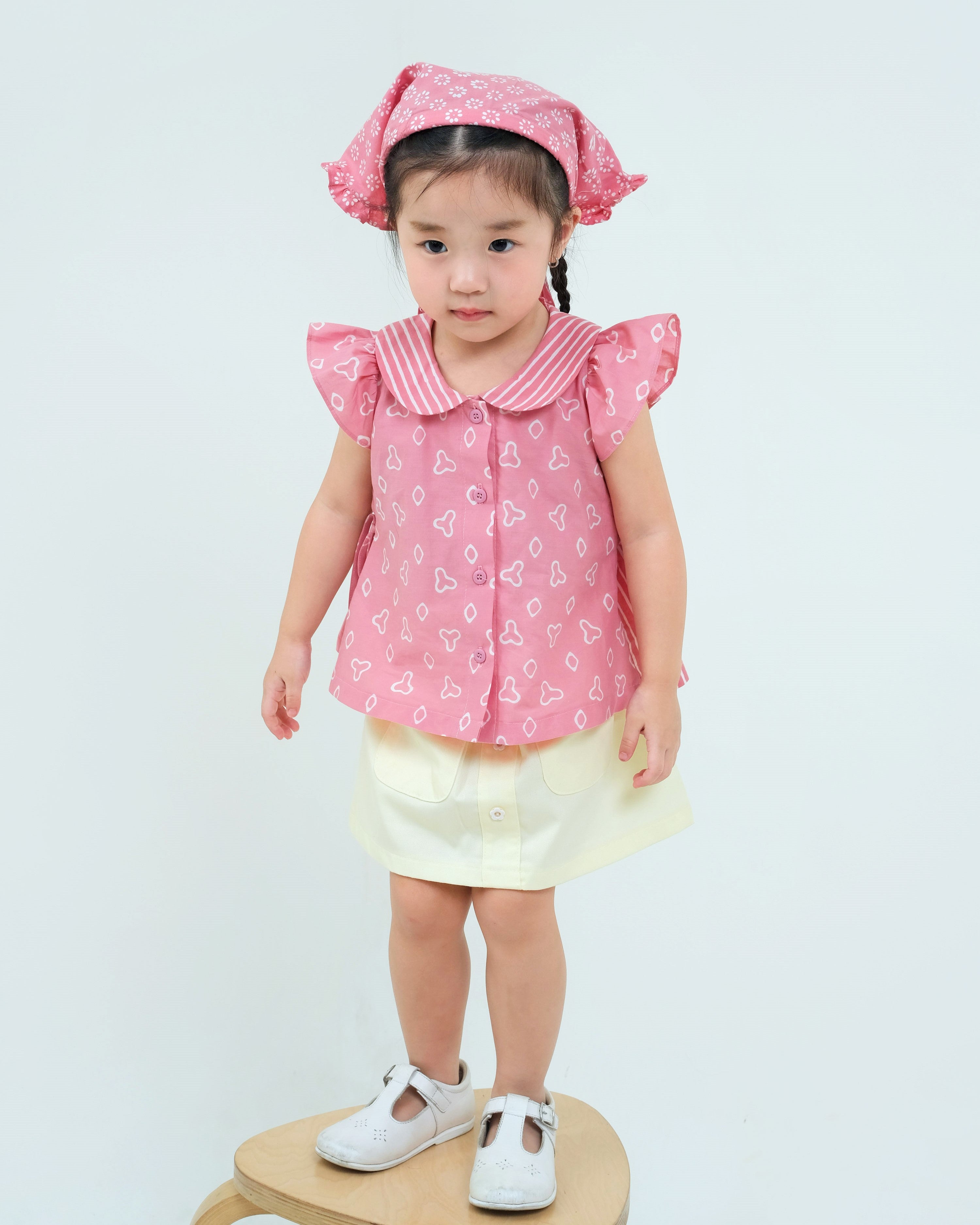 Jumputan Batik Ruffle Blouse