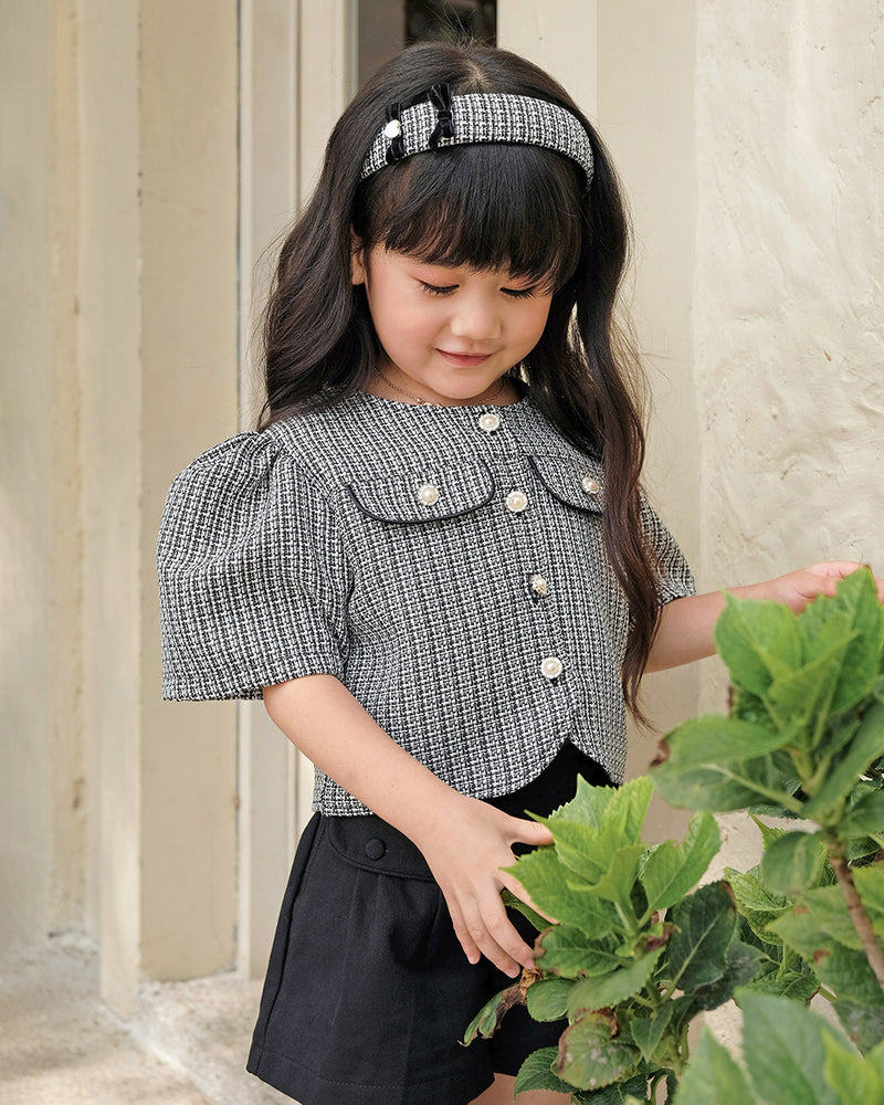 Hope Tweed Blouse in Black