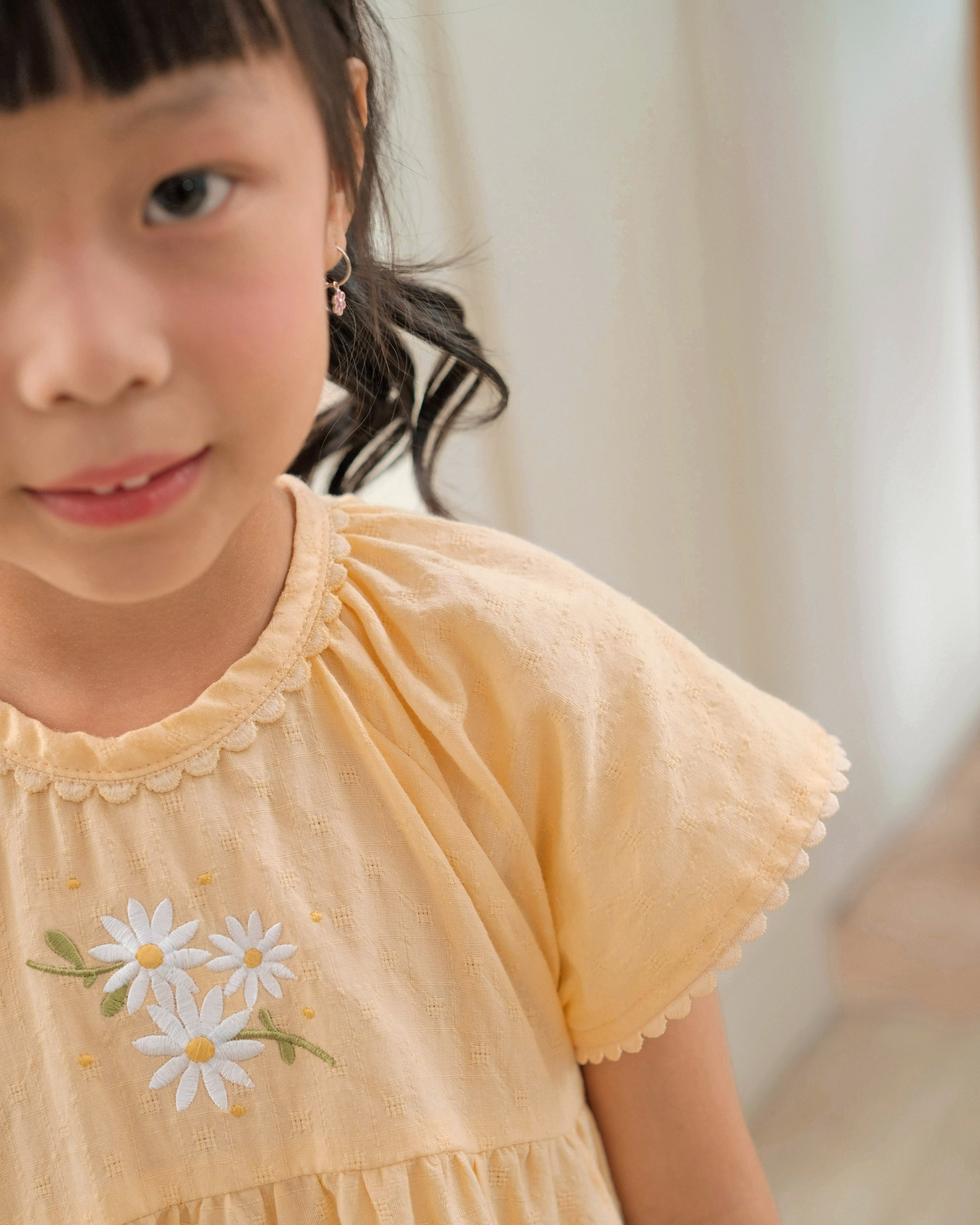 Claire Dress in Pastel Orange