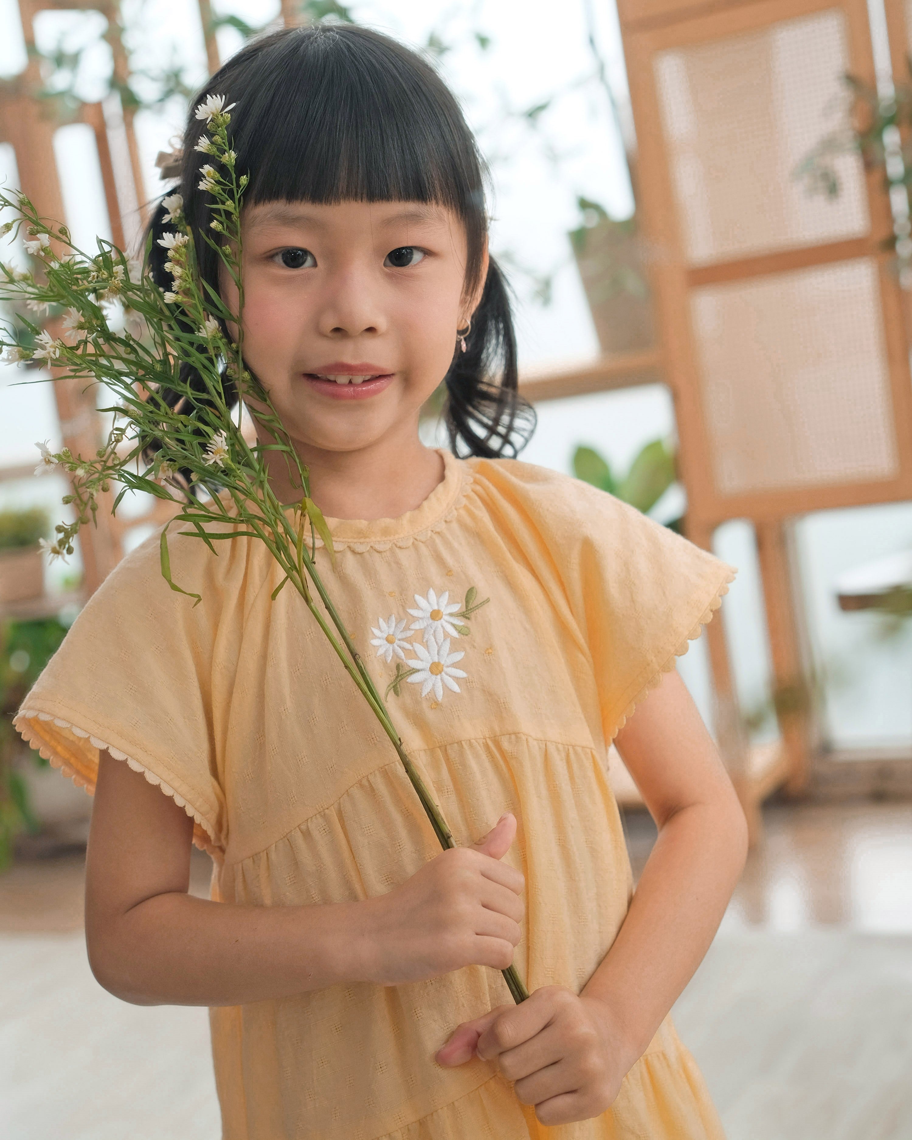 Claire Dress in Pastel Orange