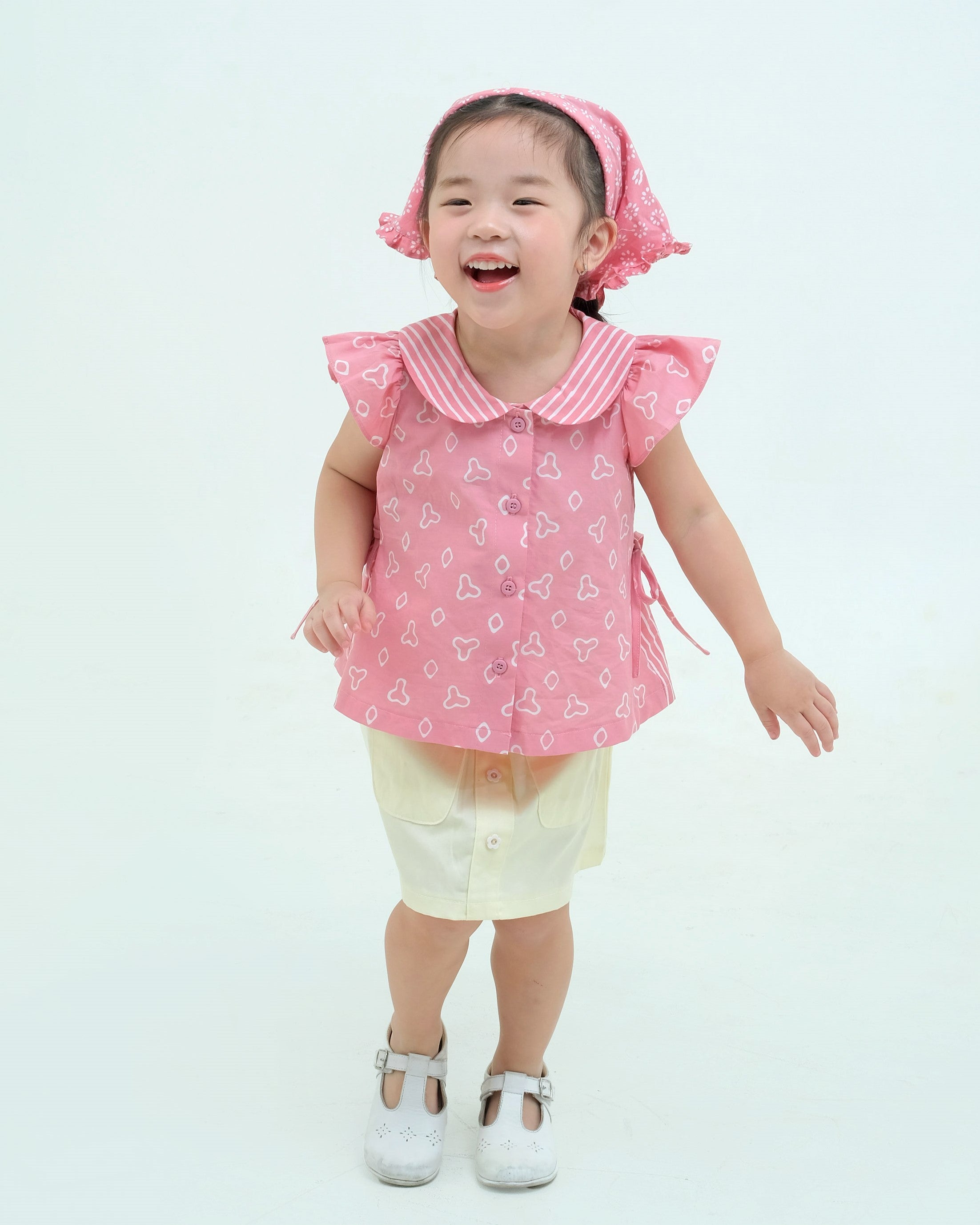 Jumputan Batik Ruffle Blouse