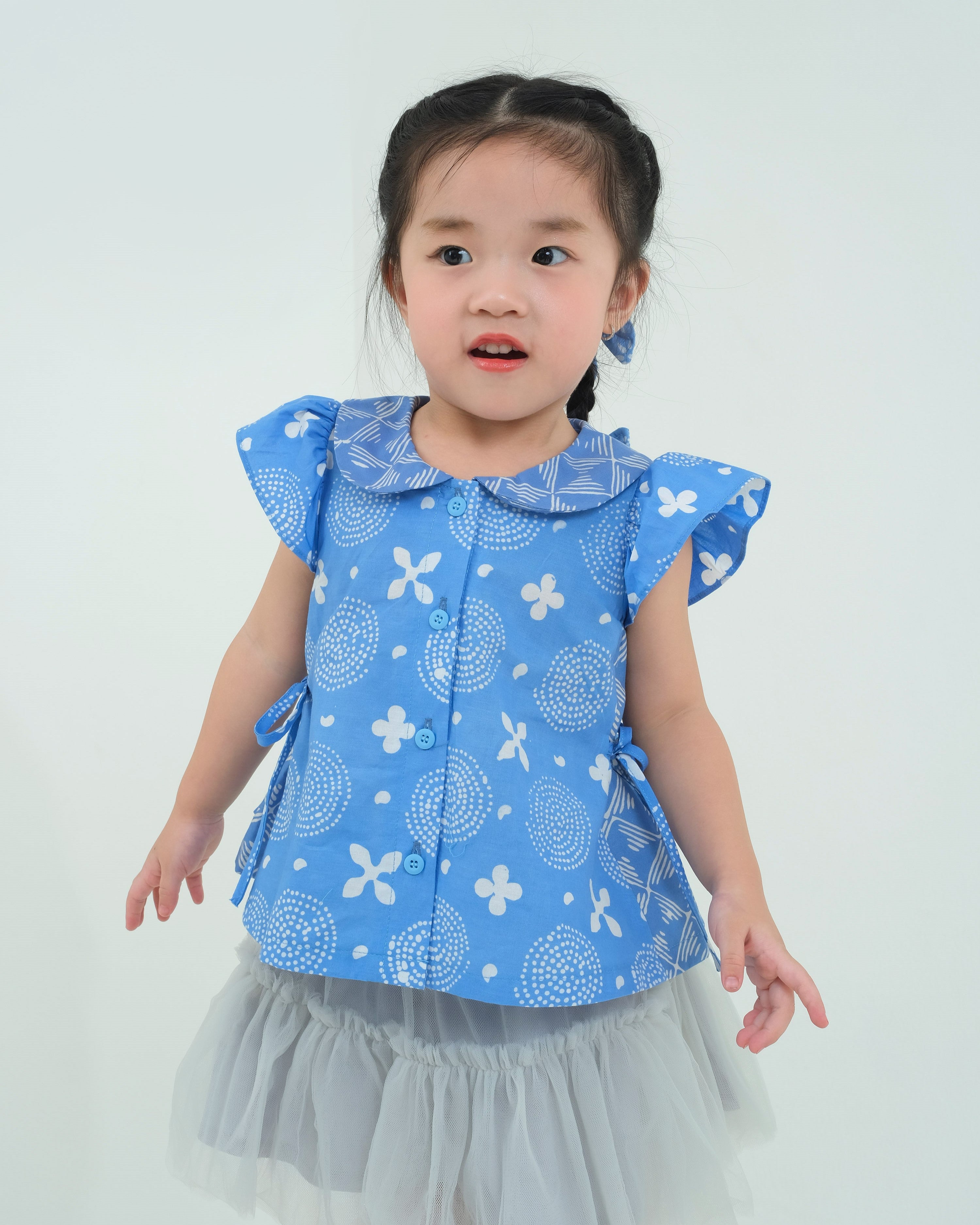 Kolecer Batik Ruffle Blouse