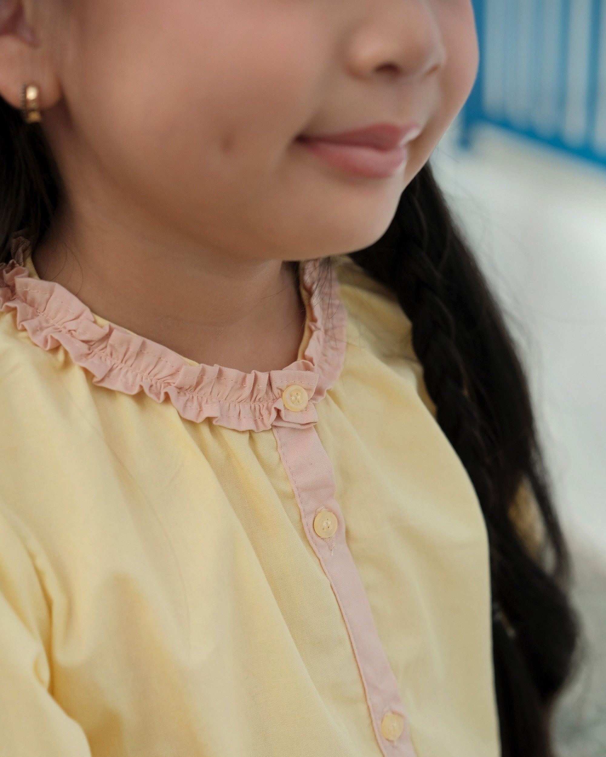 Lea Puffy Blouse in Yellow