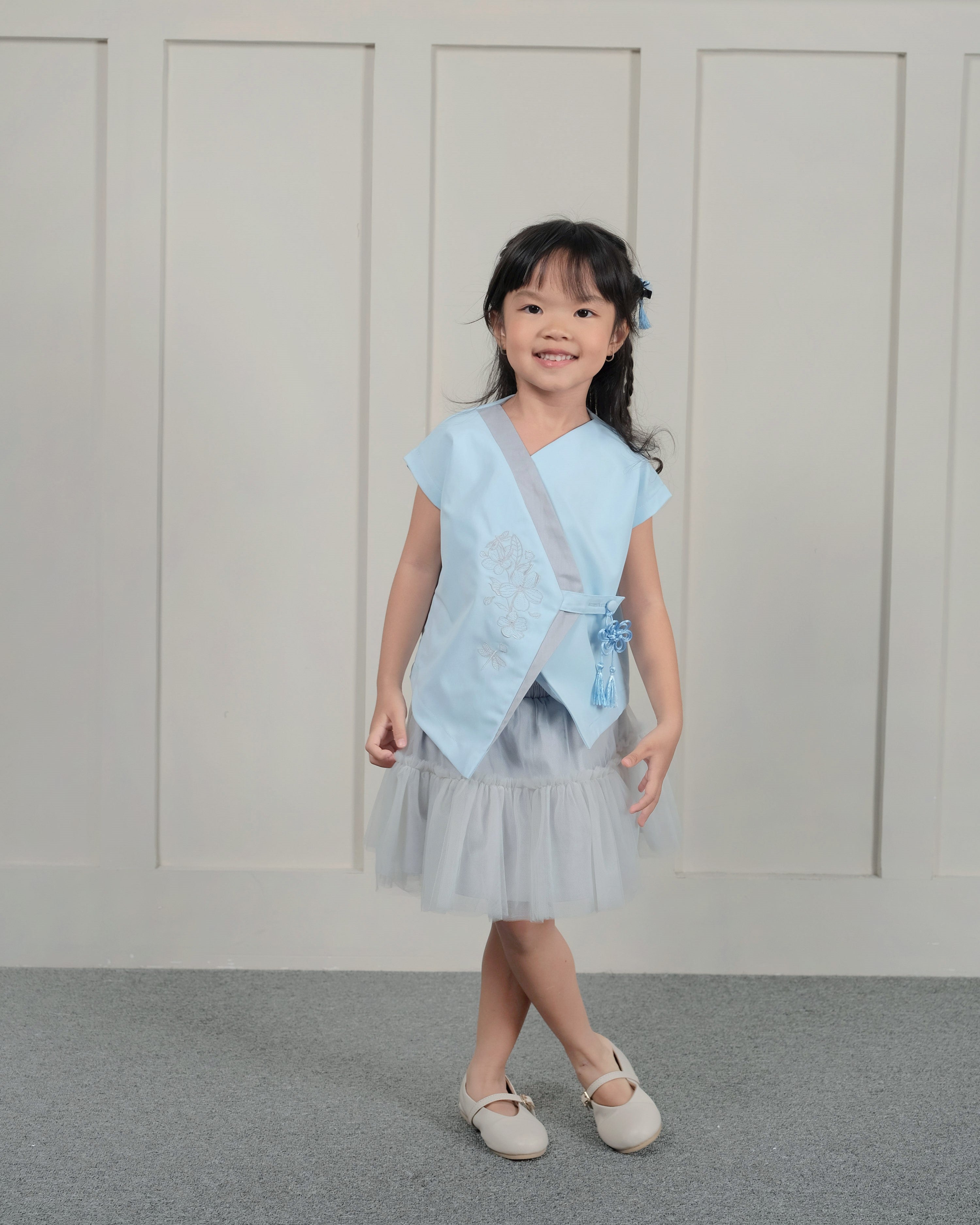 Riu Tutu Skirt in Ash Grey