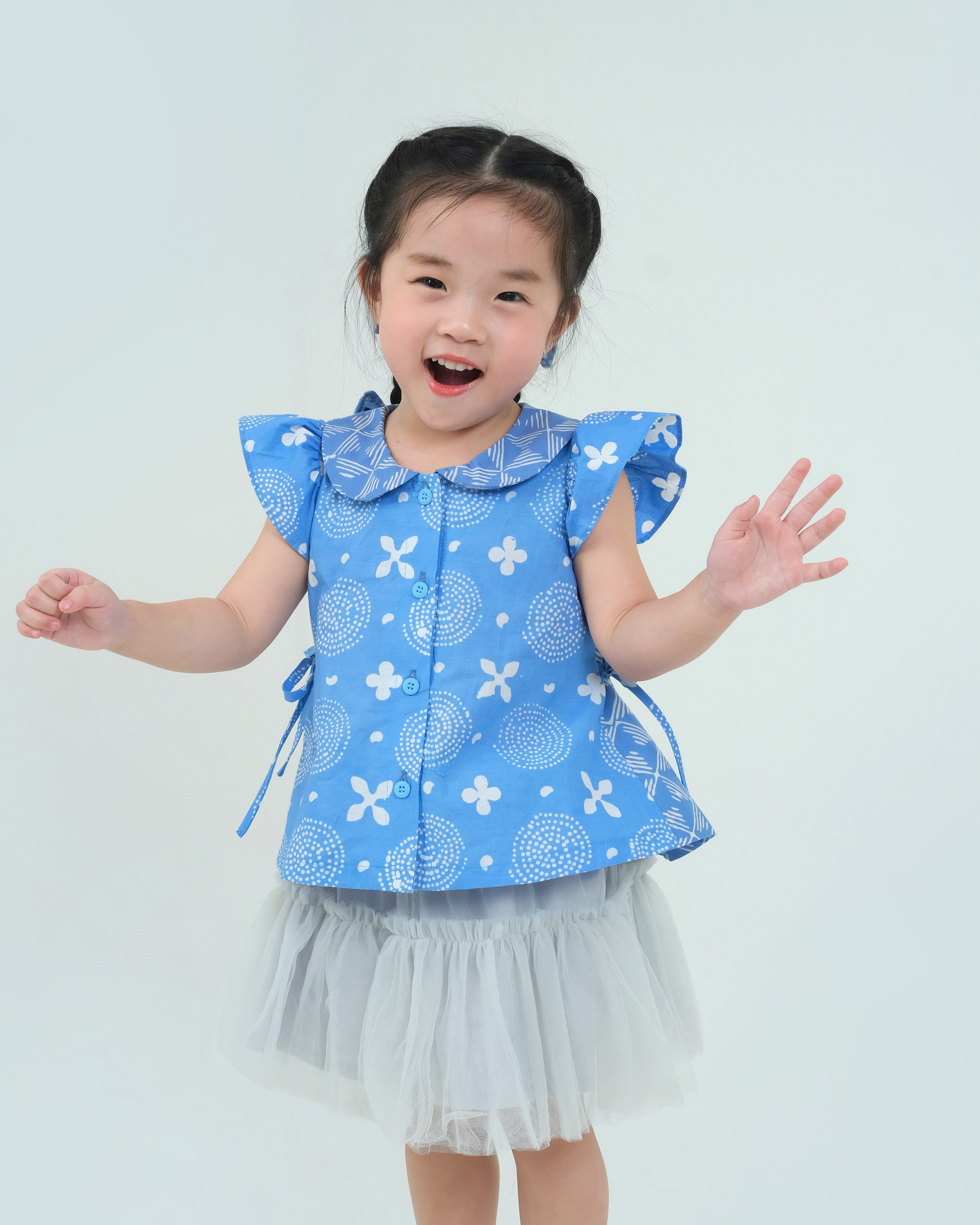 Kolecer Batik Ruffle Blouse