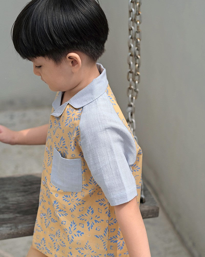 Alun Batik Shirt in Yellow