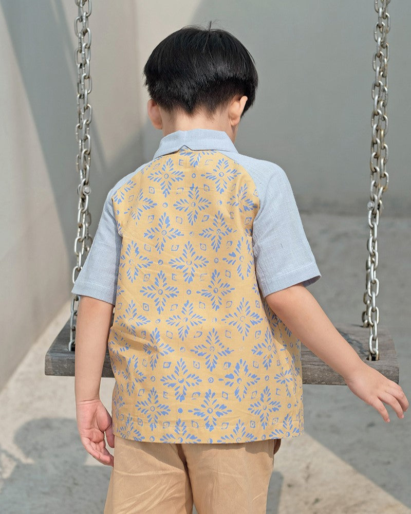 Alun Batik Shirt in Yellow
