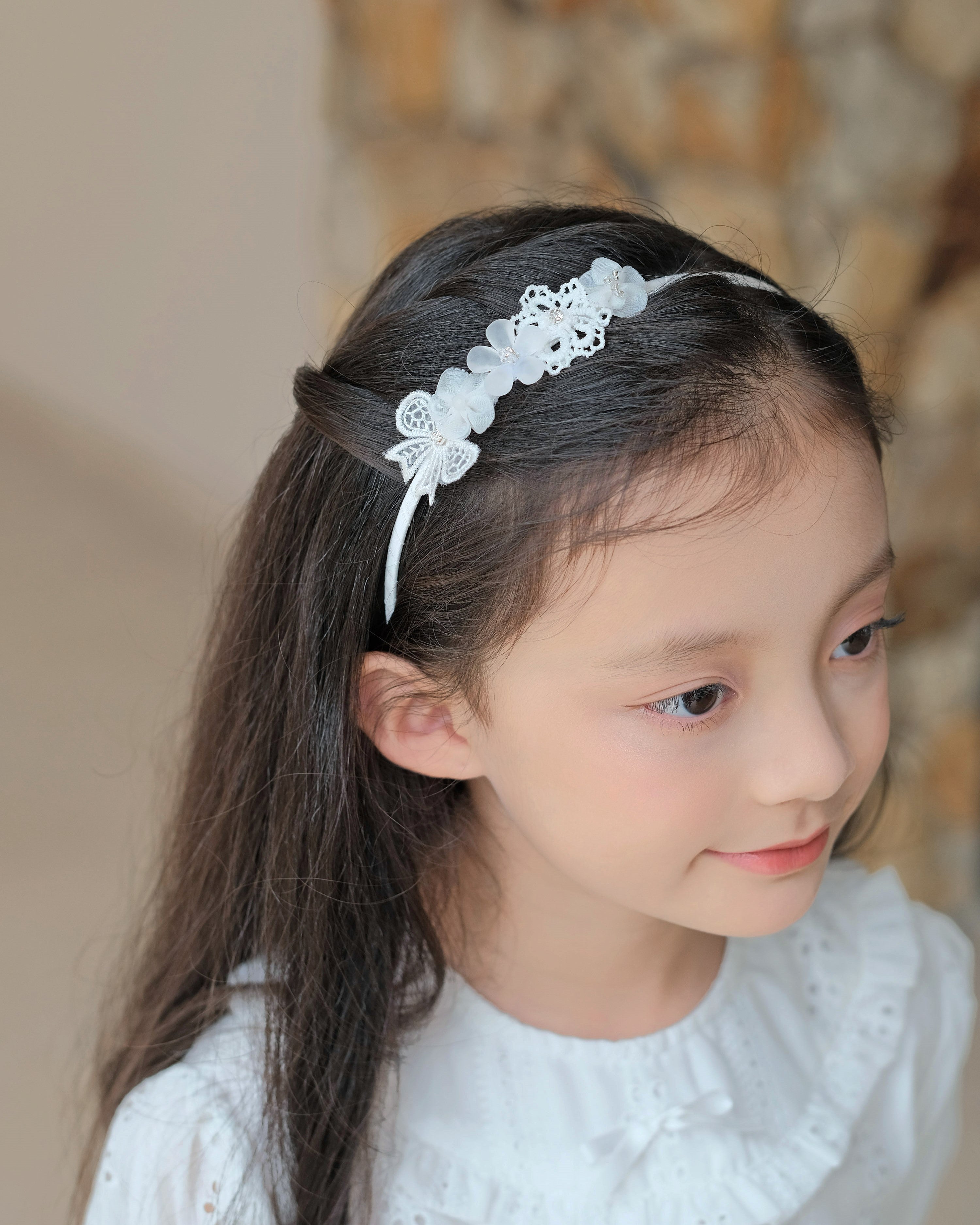 Isadora Headband in White