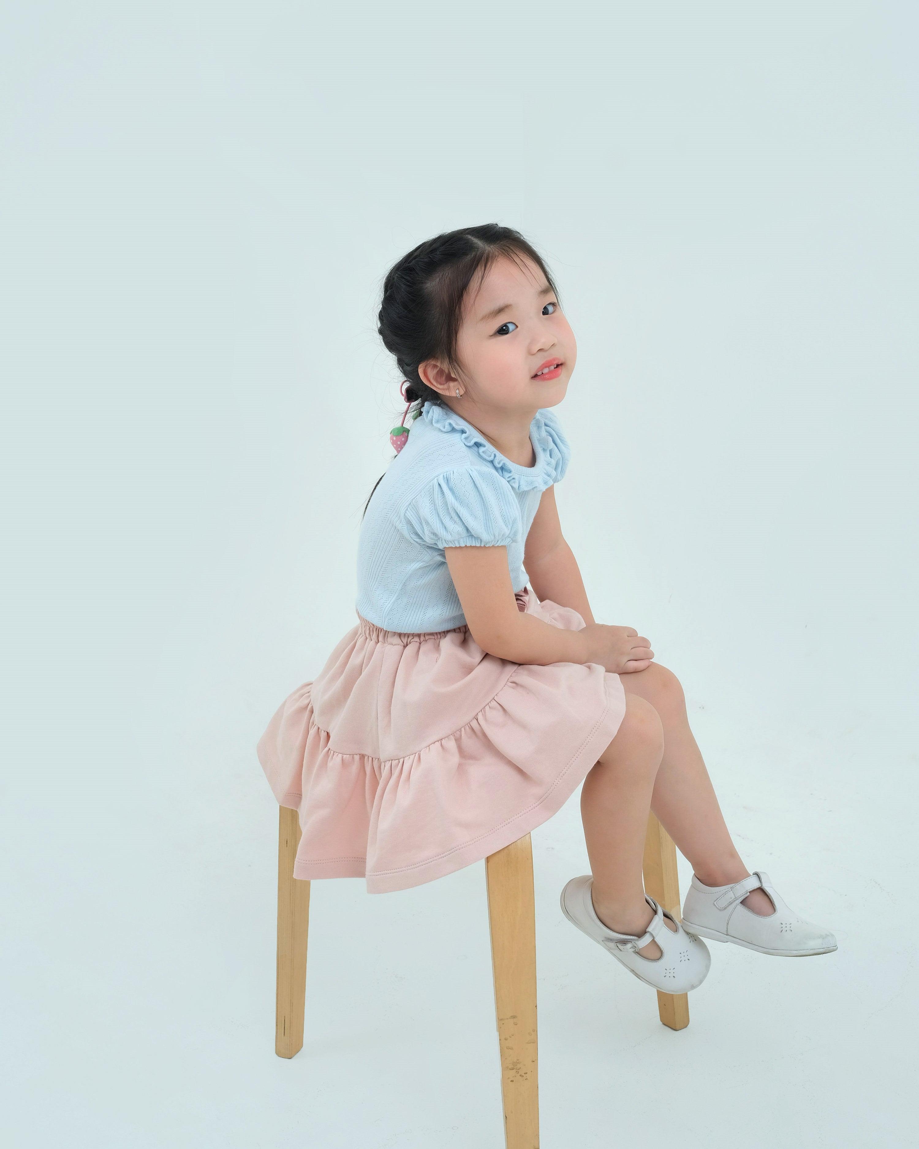 Rosemund Rib Top in Baby Blue