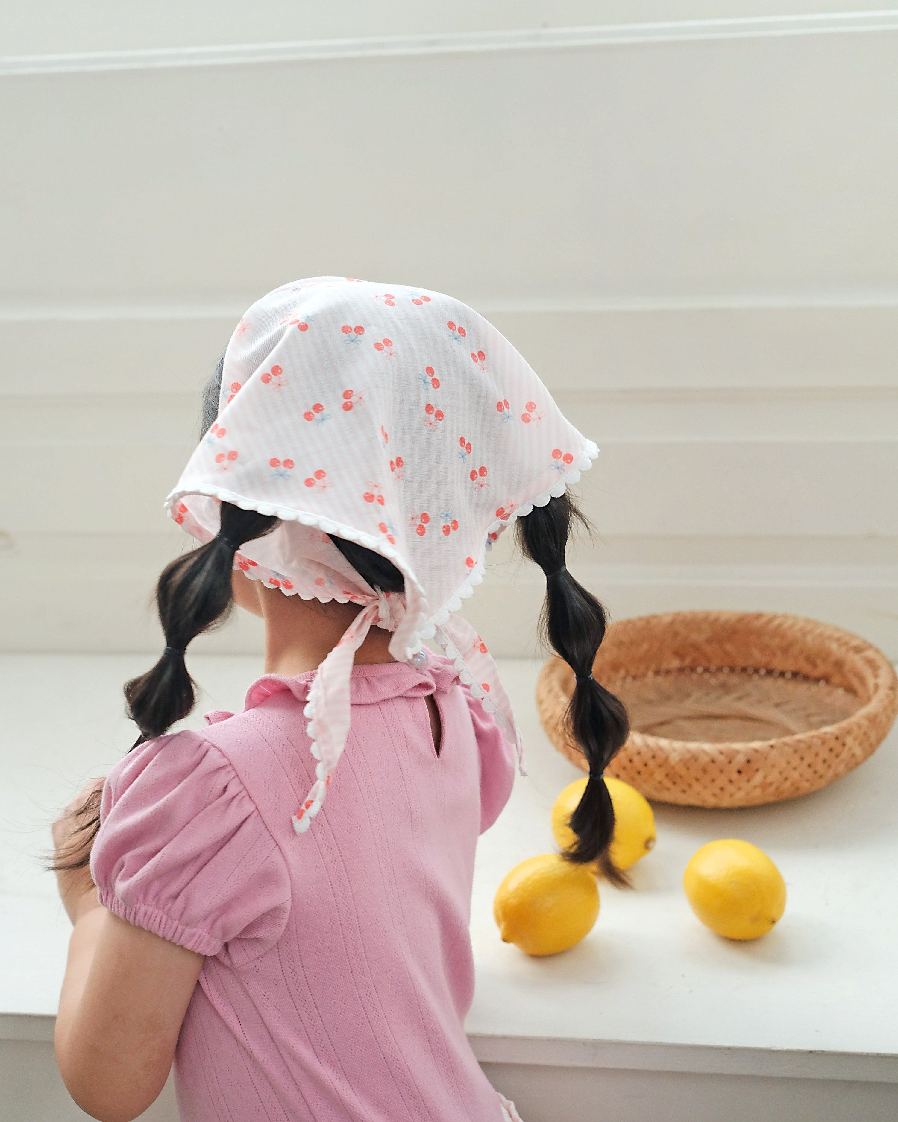 Saddie Kerchief in Cherry