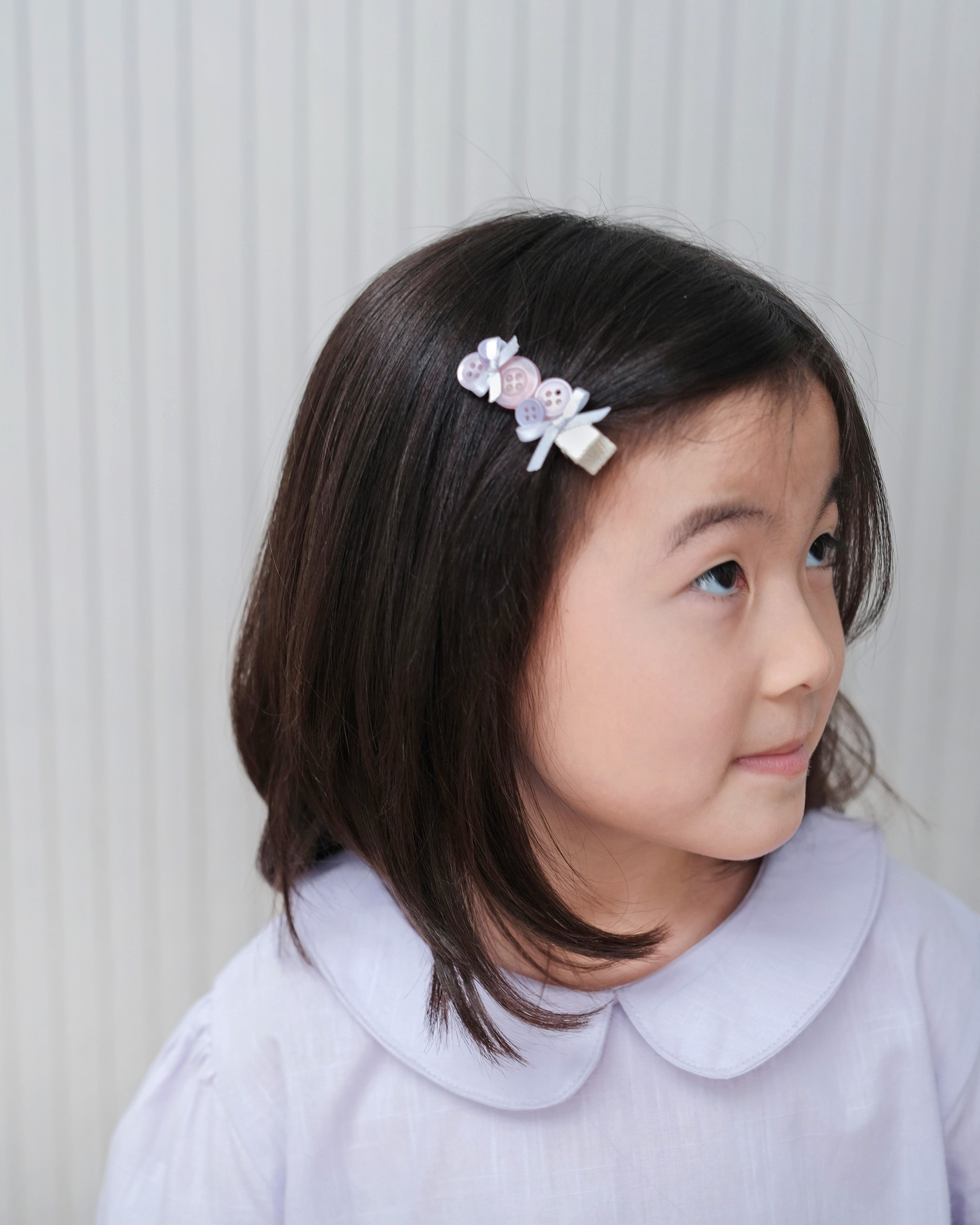 Basic : Peterpan Collar Top in Lilac