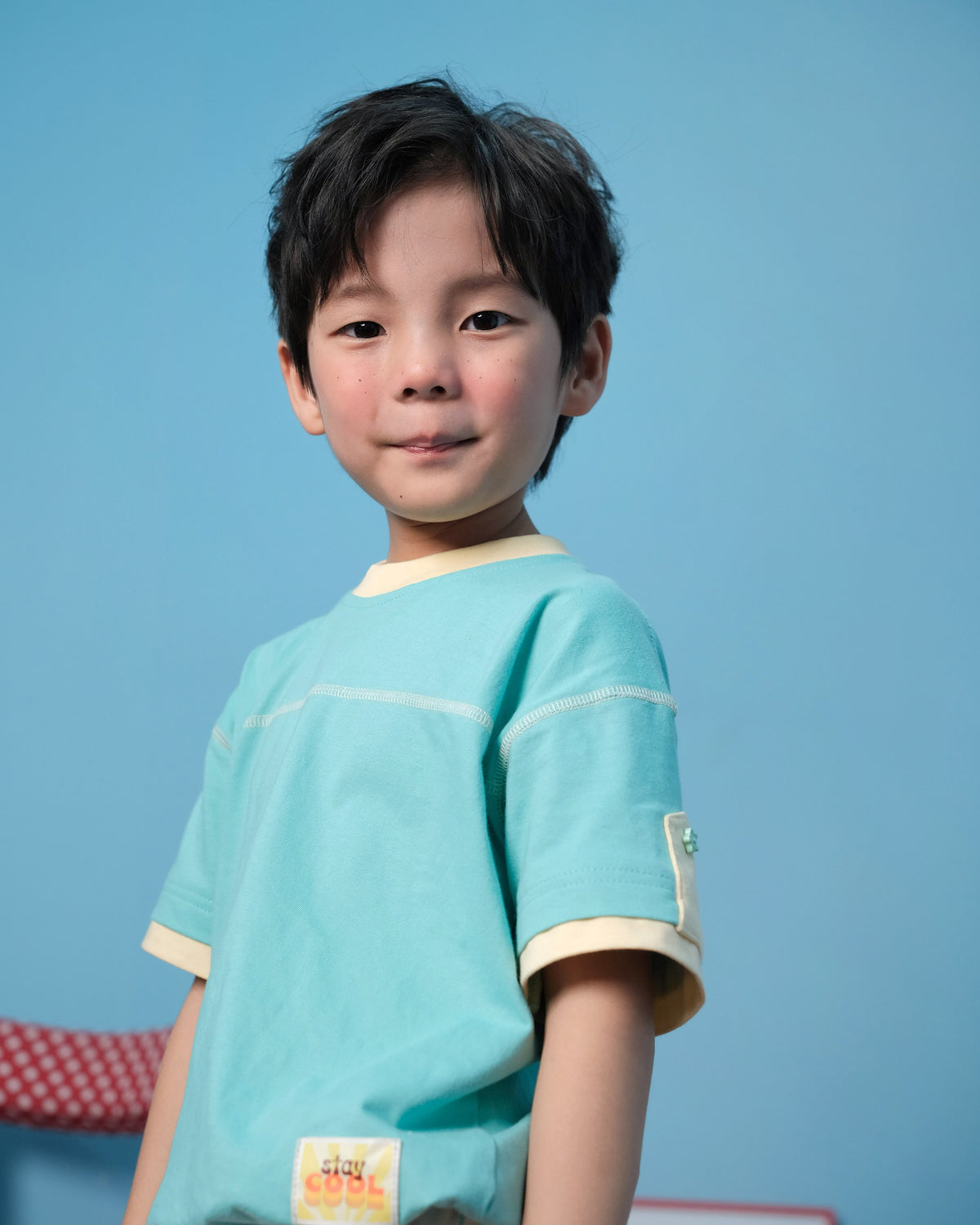 Ziko Contrast T-Shirt in Aqua