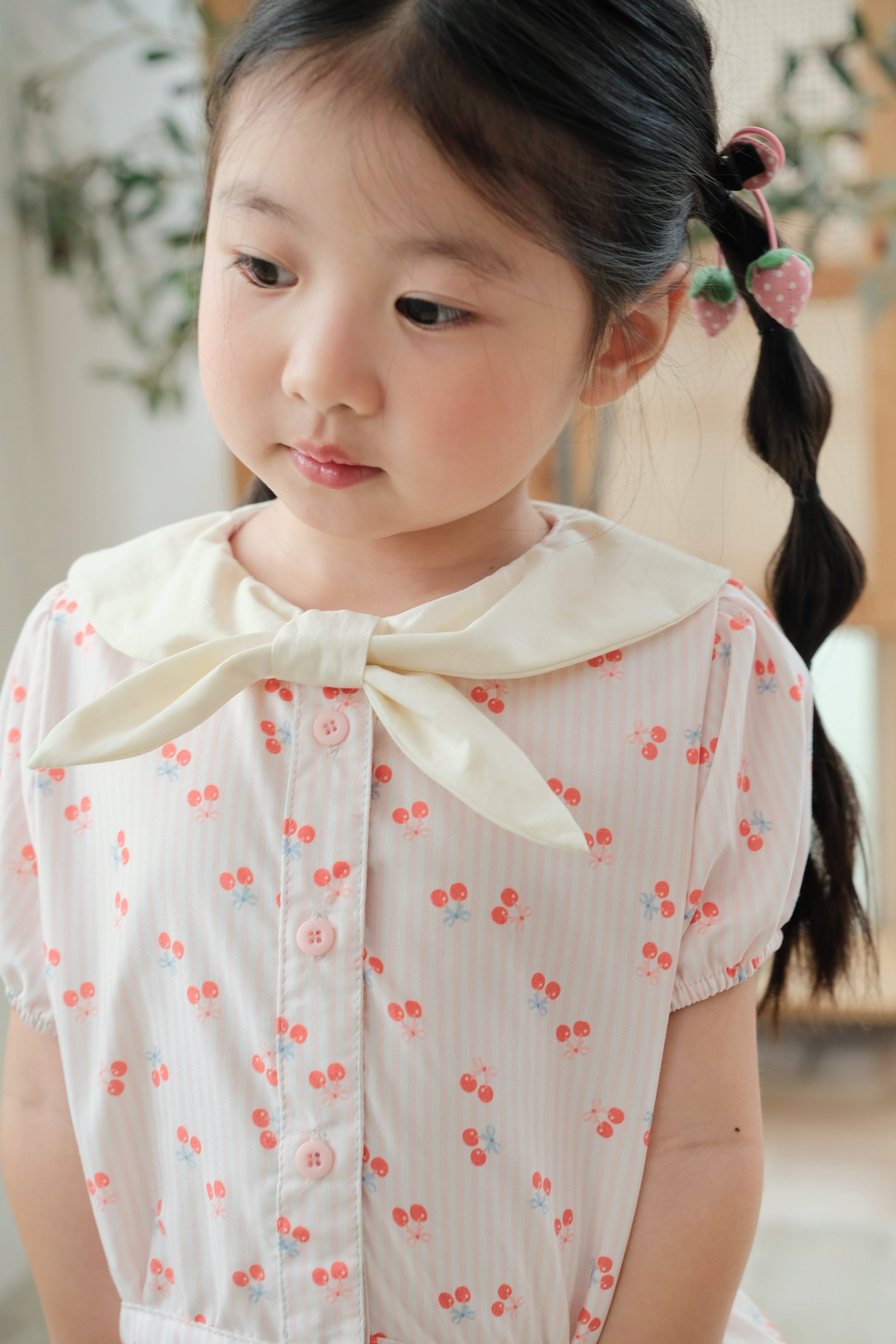 Eloise Sailor Blouse in Cherry