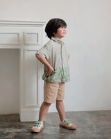 Raka Pocket Batik Shirt in Green