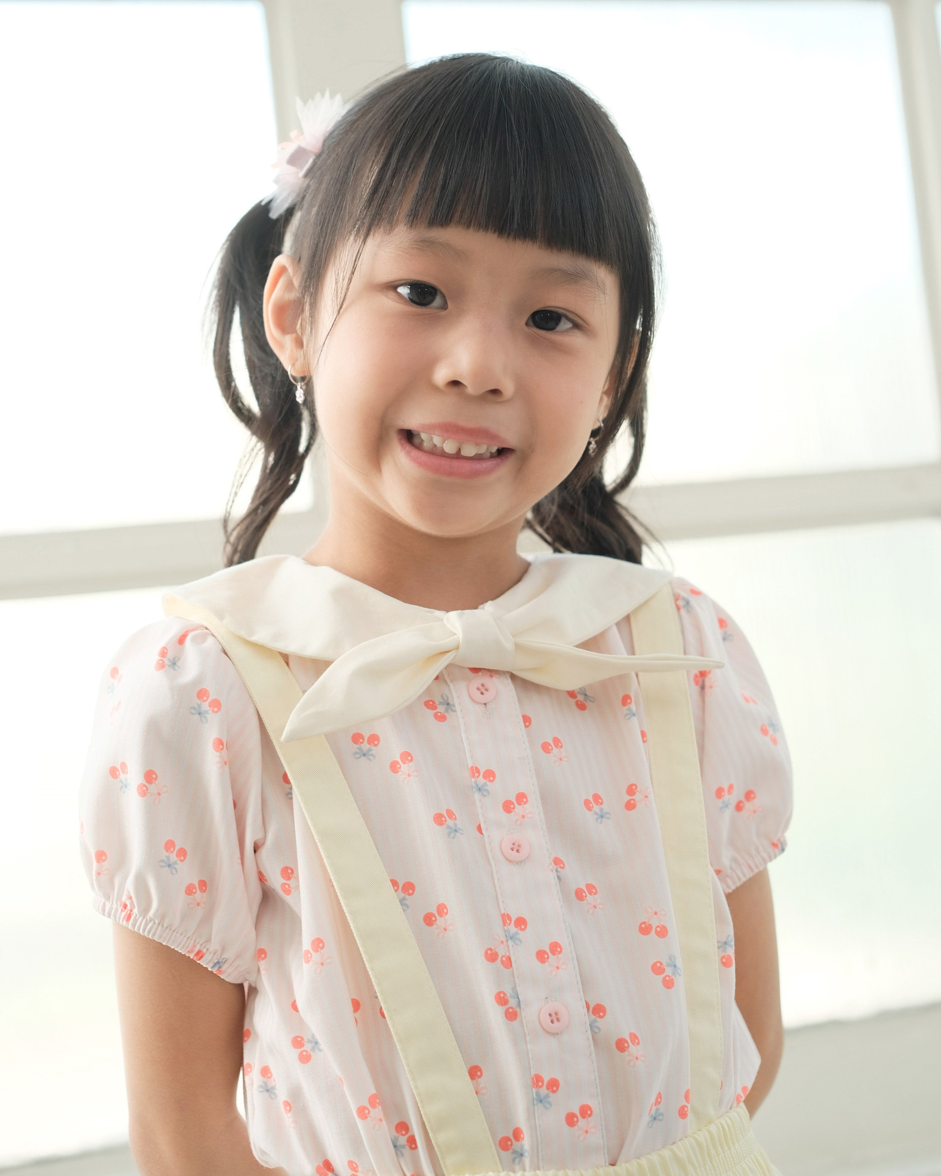 Eloise Sailor Blouse in Cherry