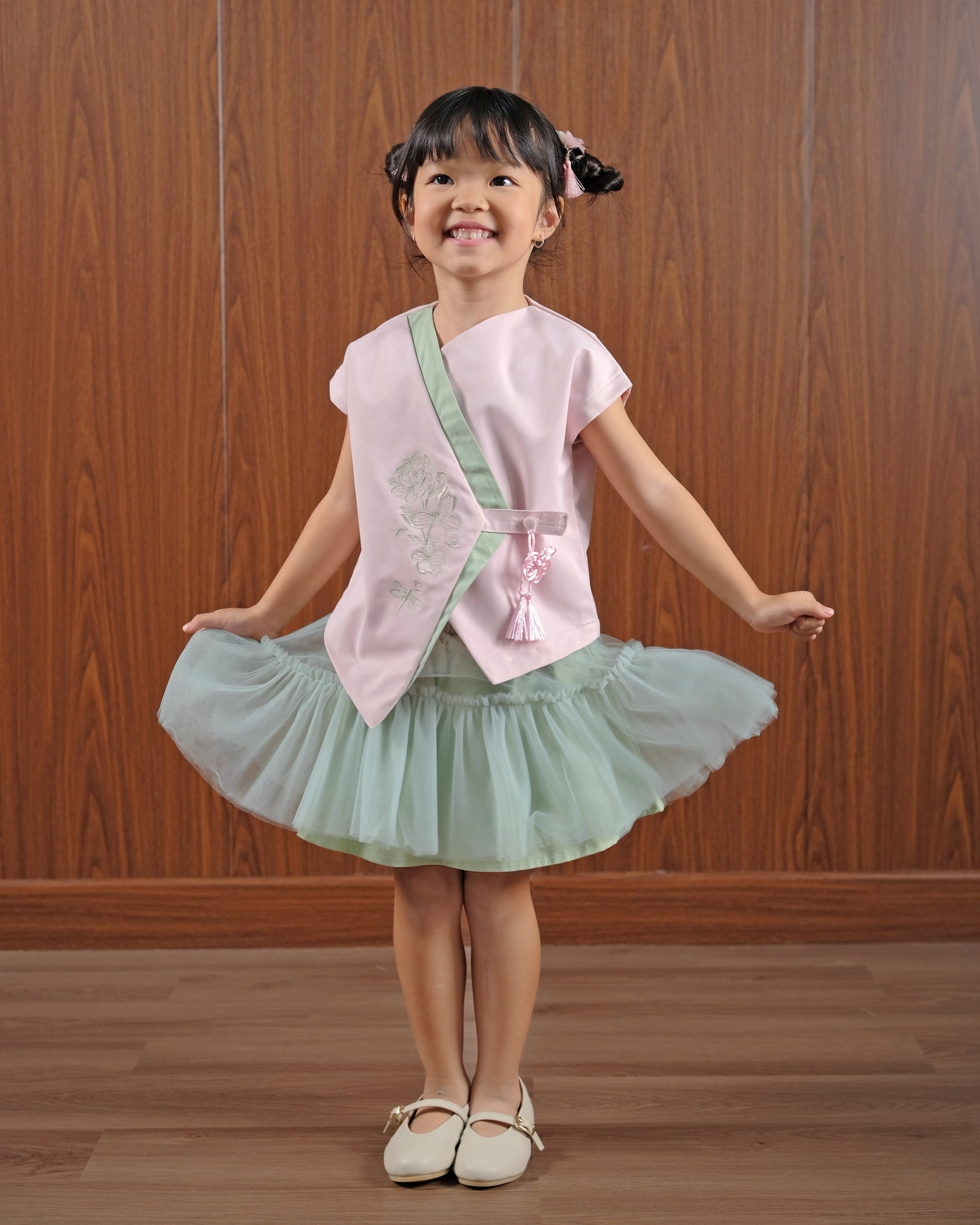 Tang Oriental Blazer in Pink