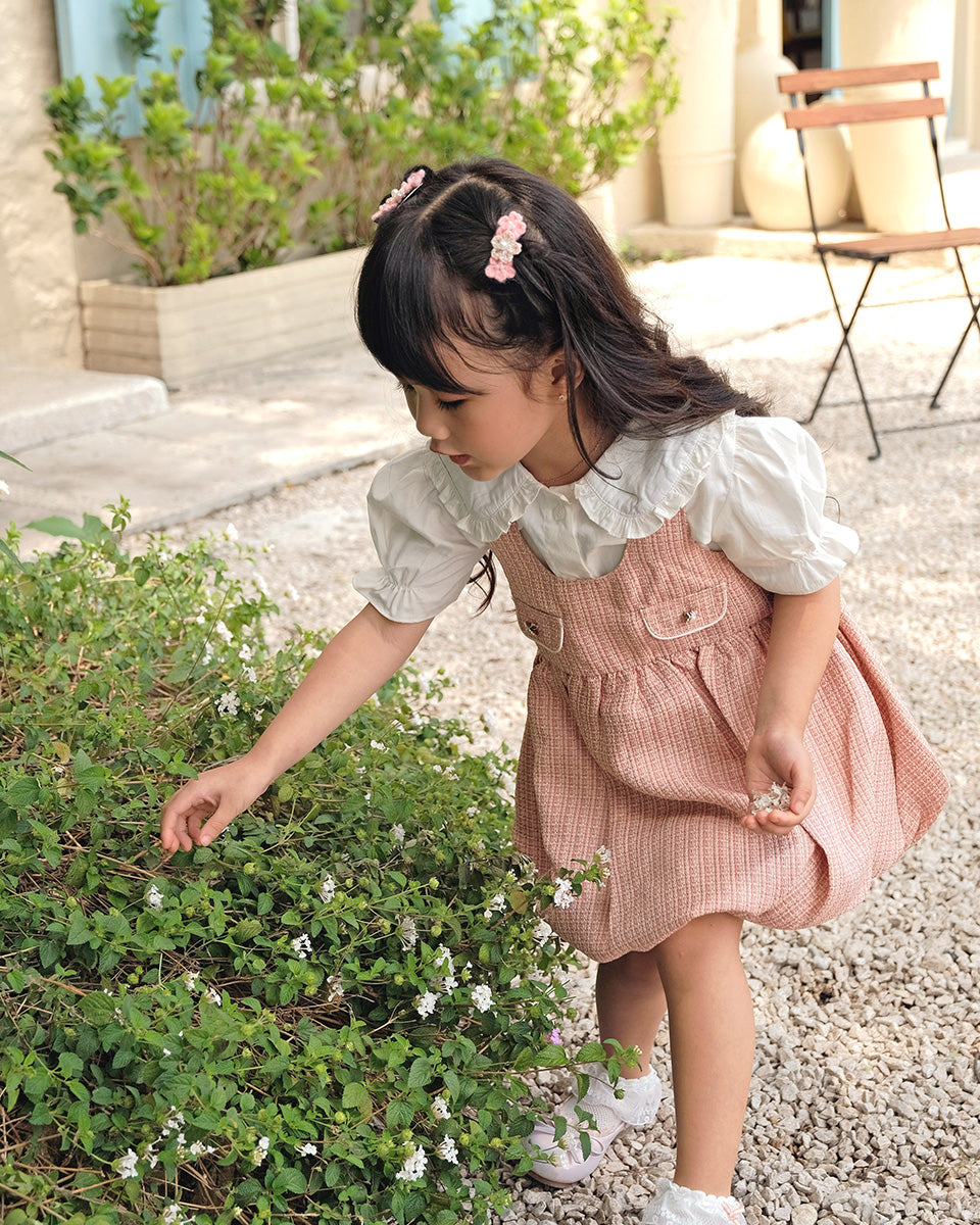 Scarllet Dress Set in Peach